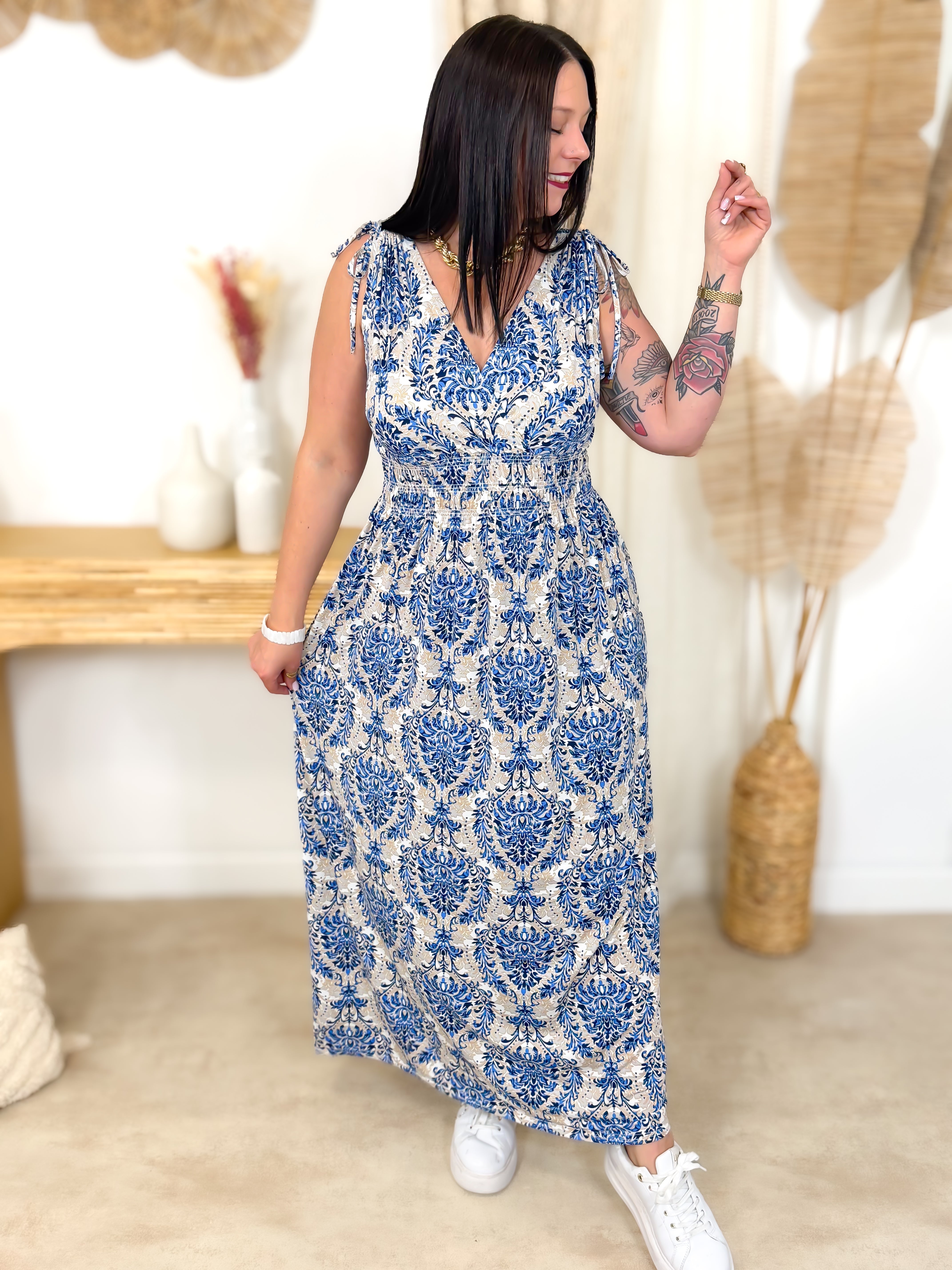 Robe Longue - Nicoleta - Bleu