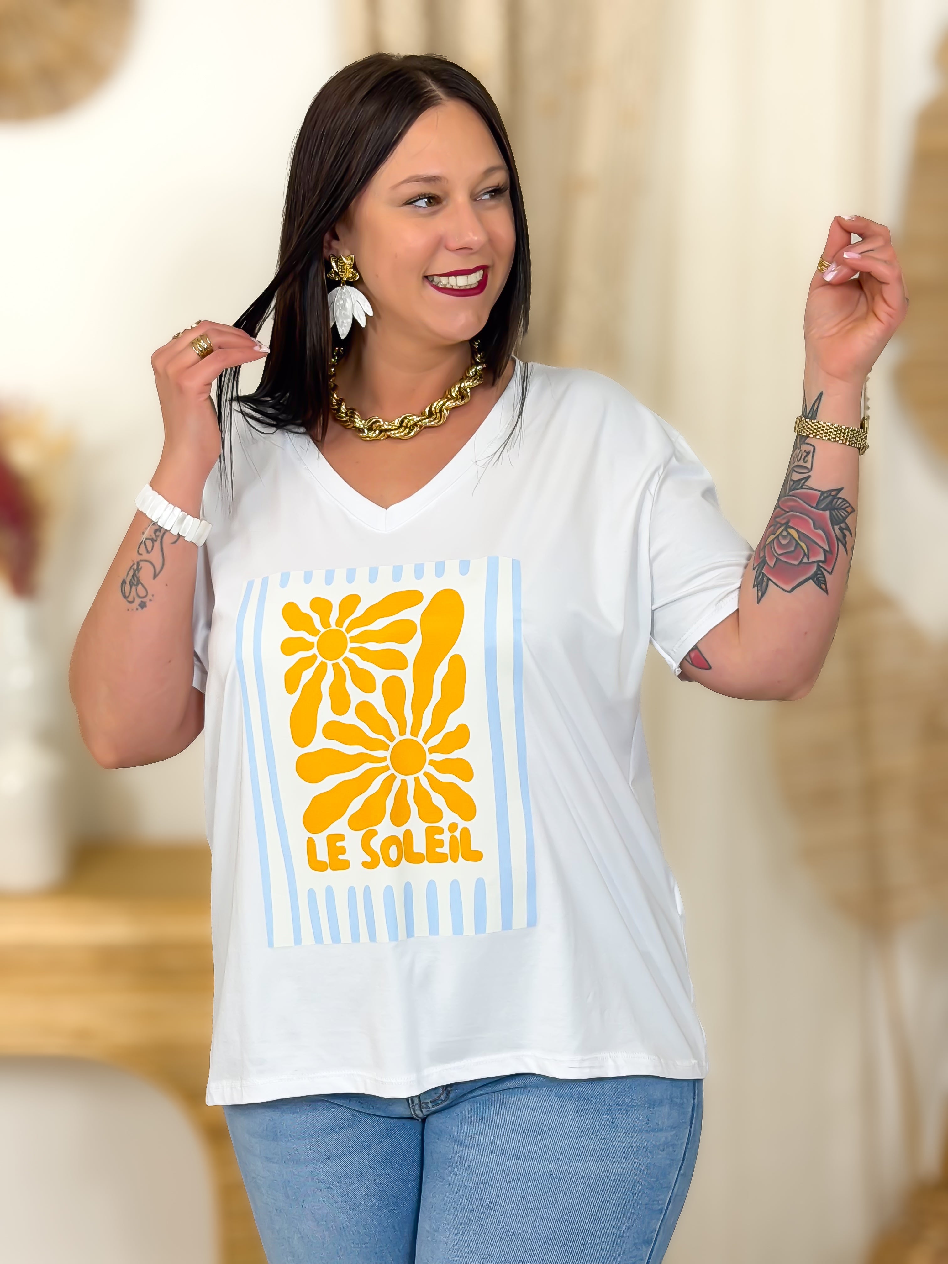 T-shirt - Le Soleil - Blanc