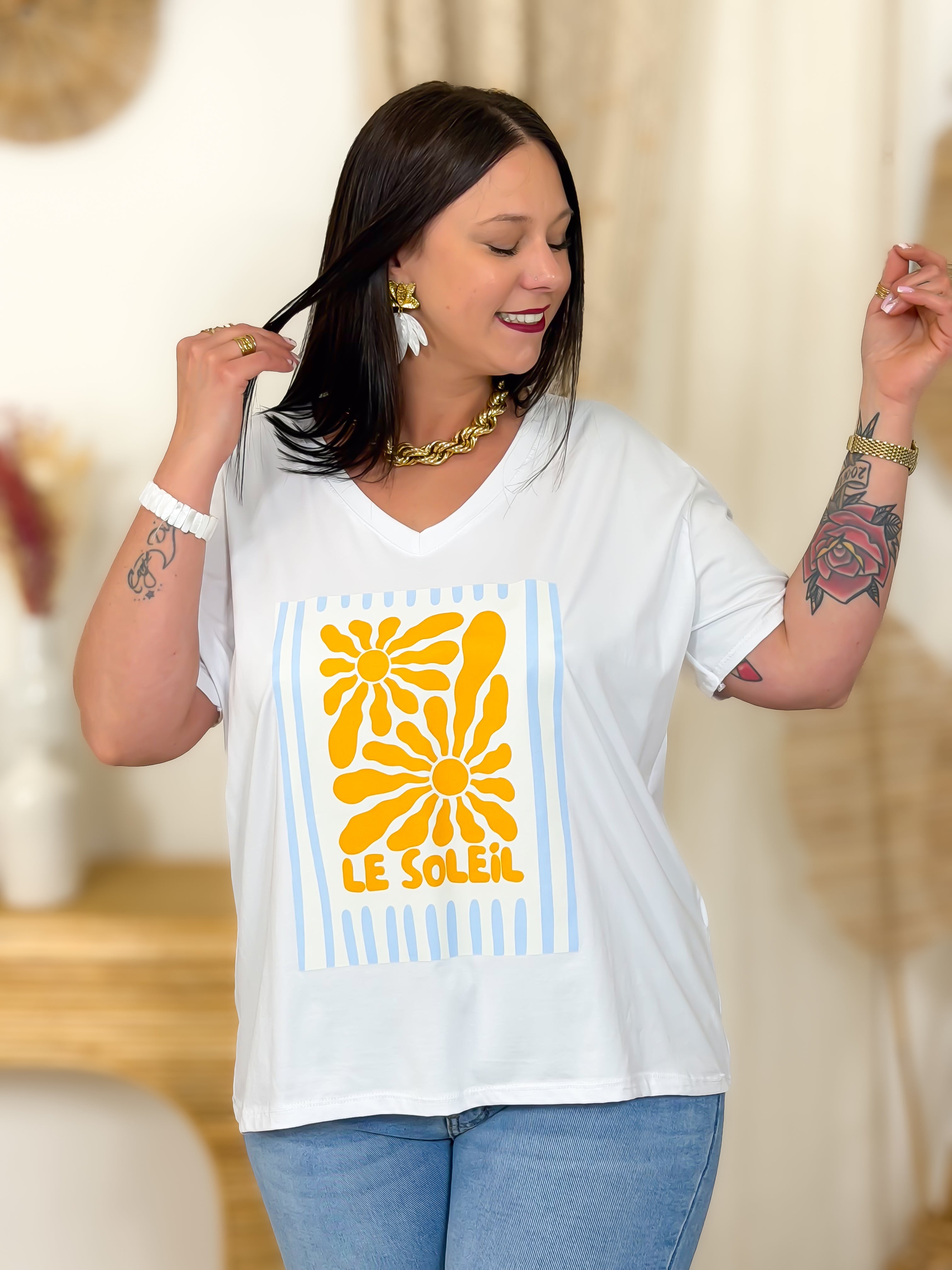 T-shirt - Le Soleil - Blanc