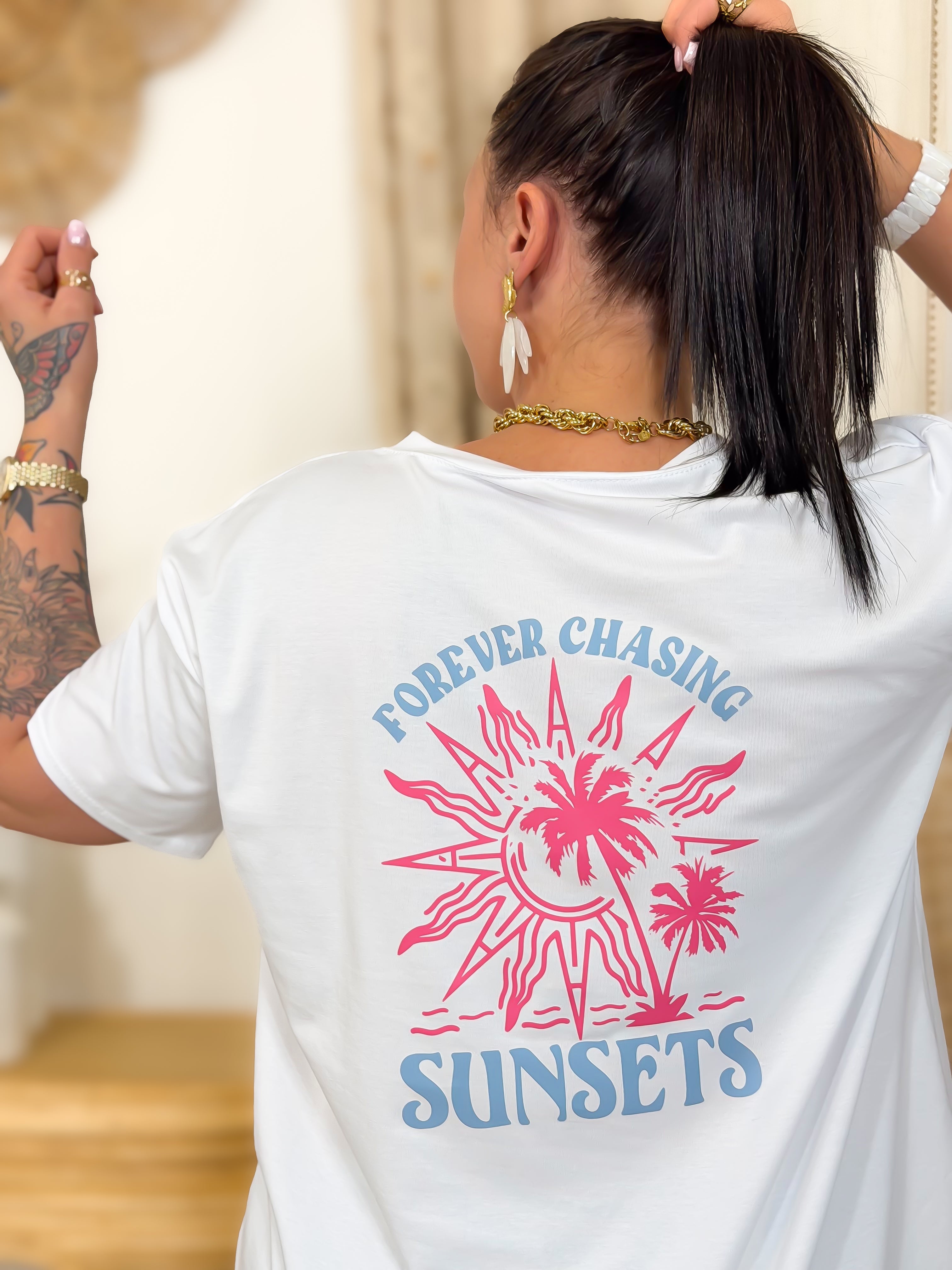 T-shirt - Leila - Geel