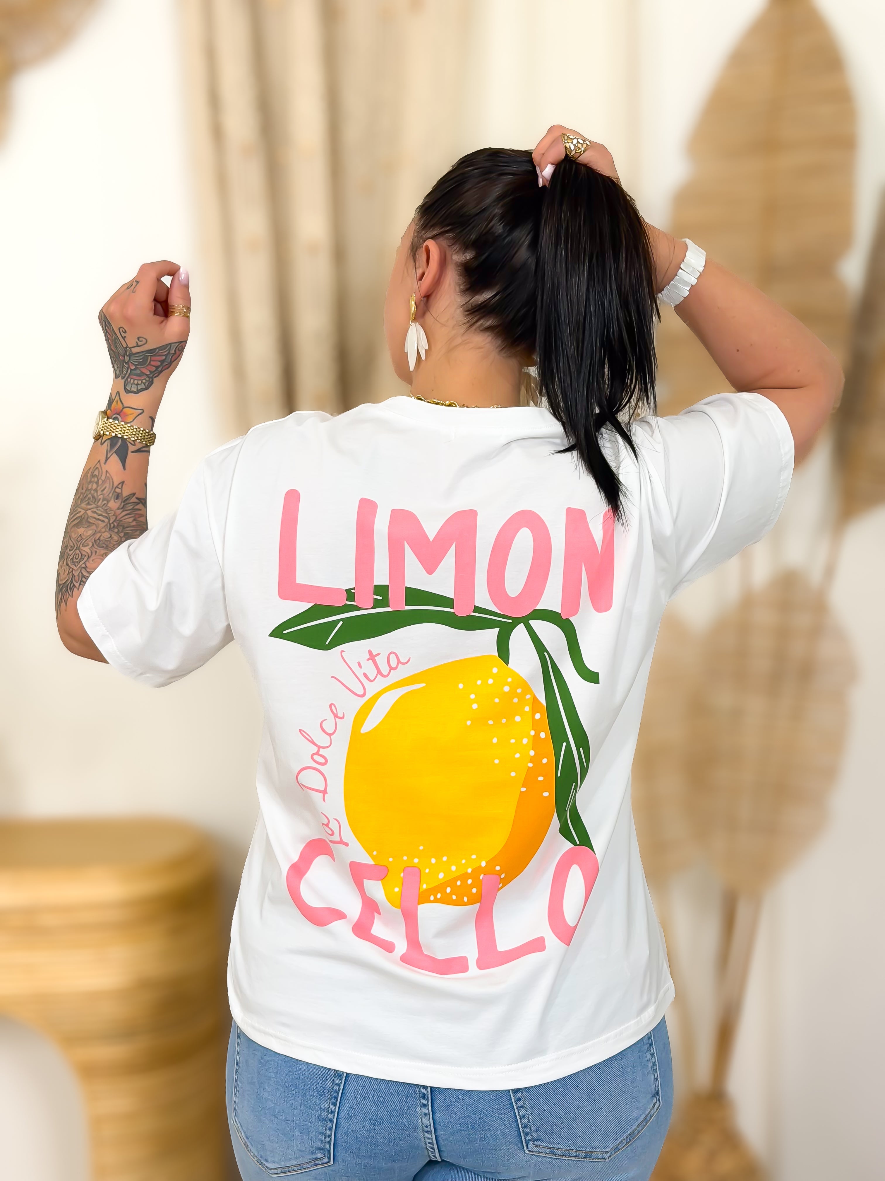 T-shirt - Leila - Geel
