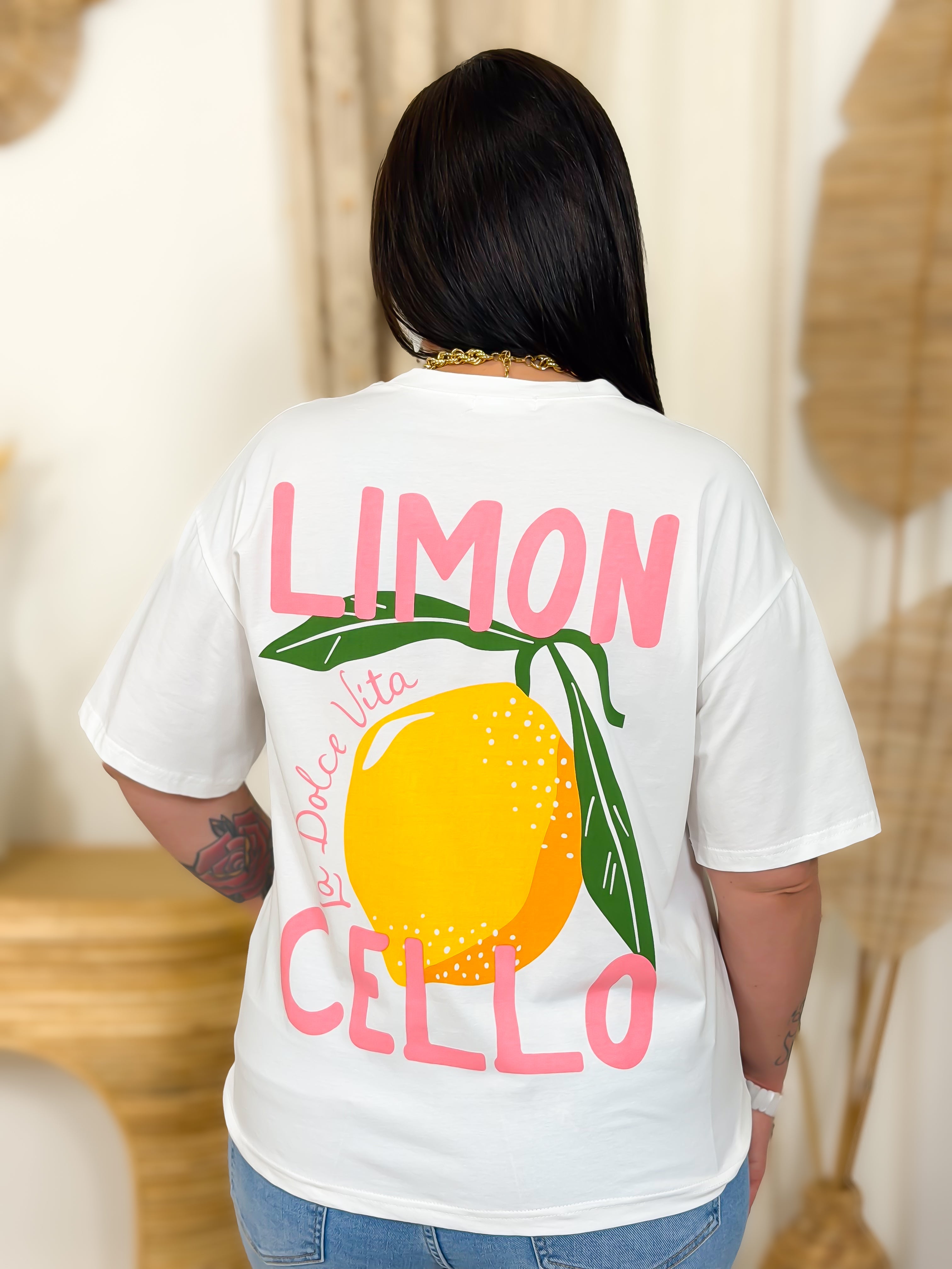 T-shirt - Leila - Geel