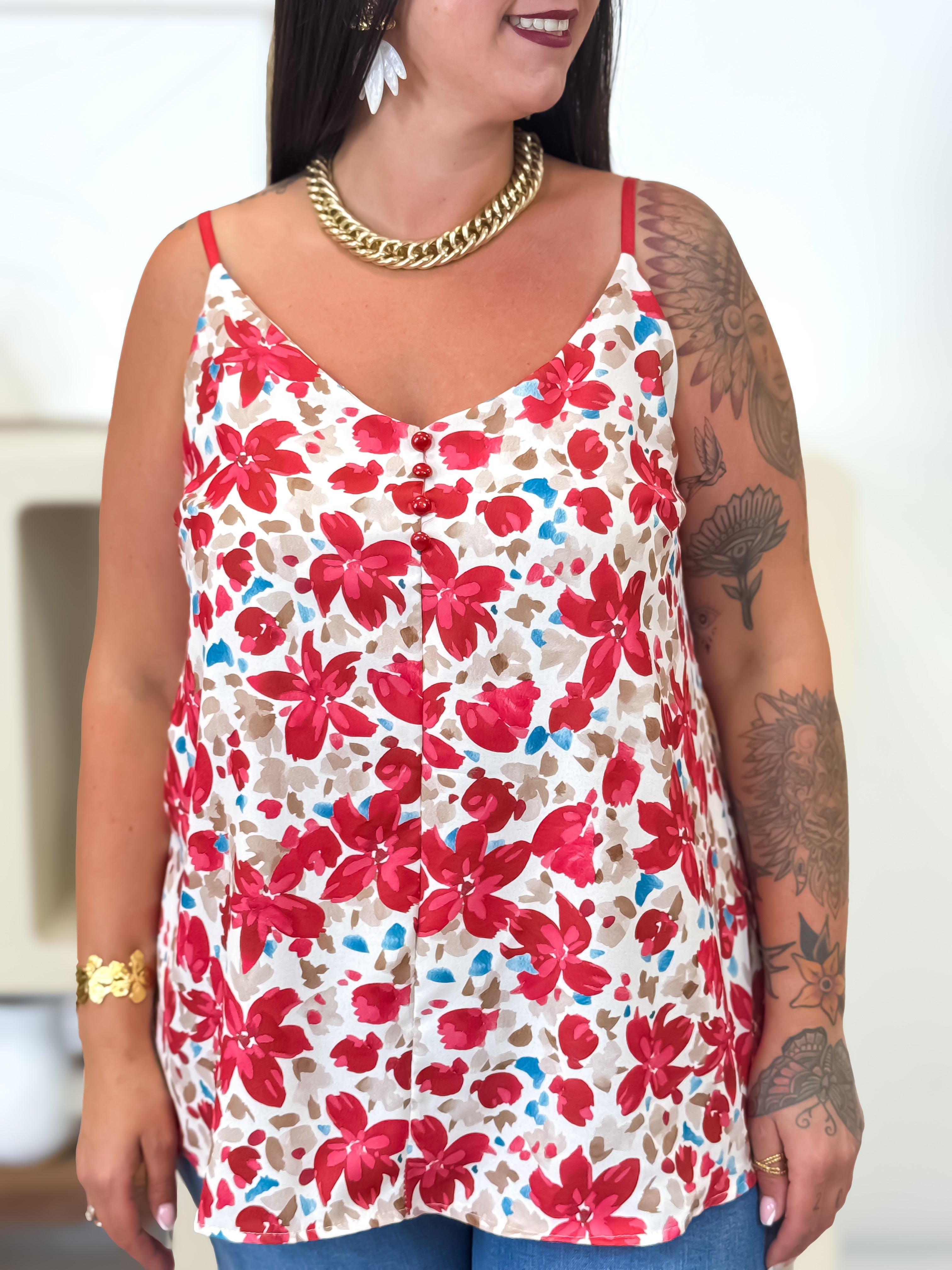 Top - Rosa - Rouge