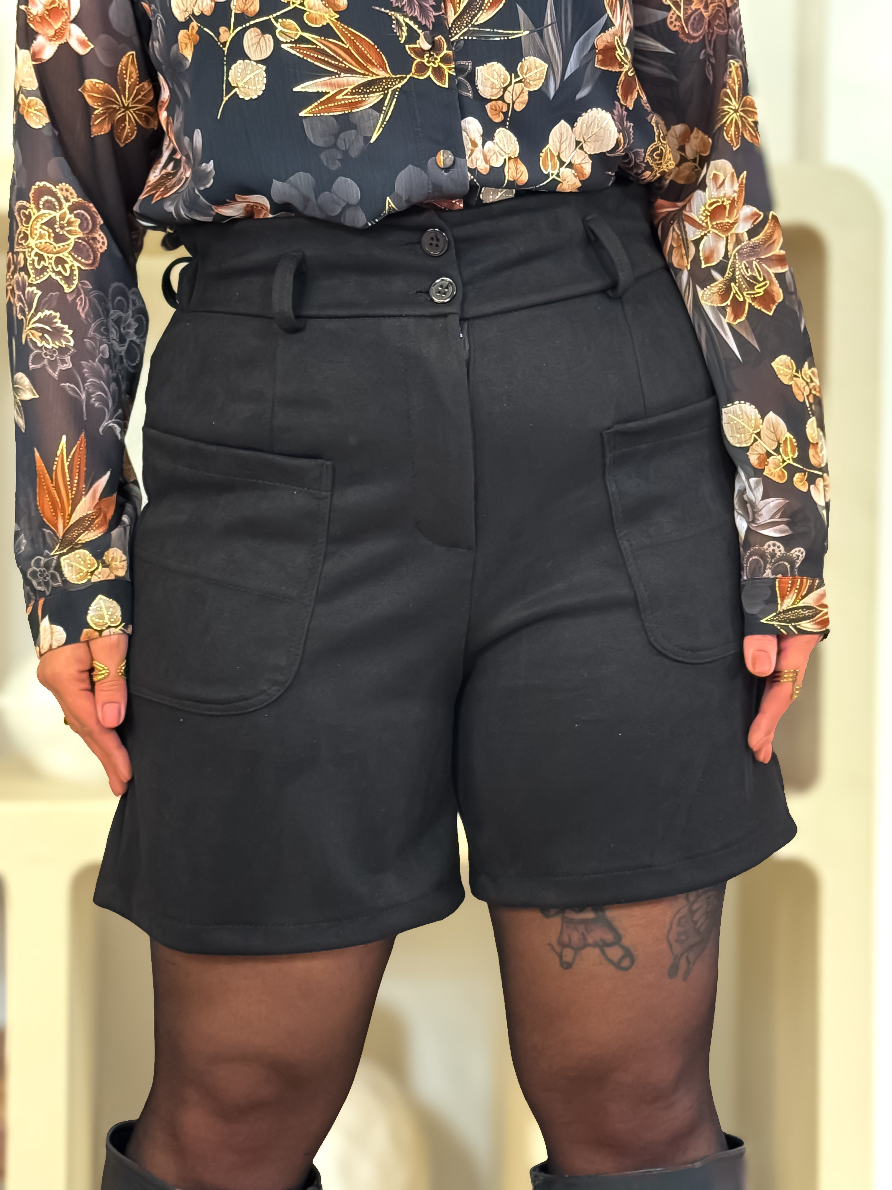 Short - Nelisa - Noir