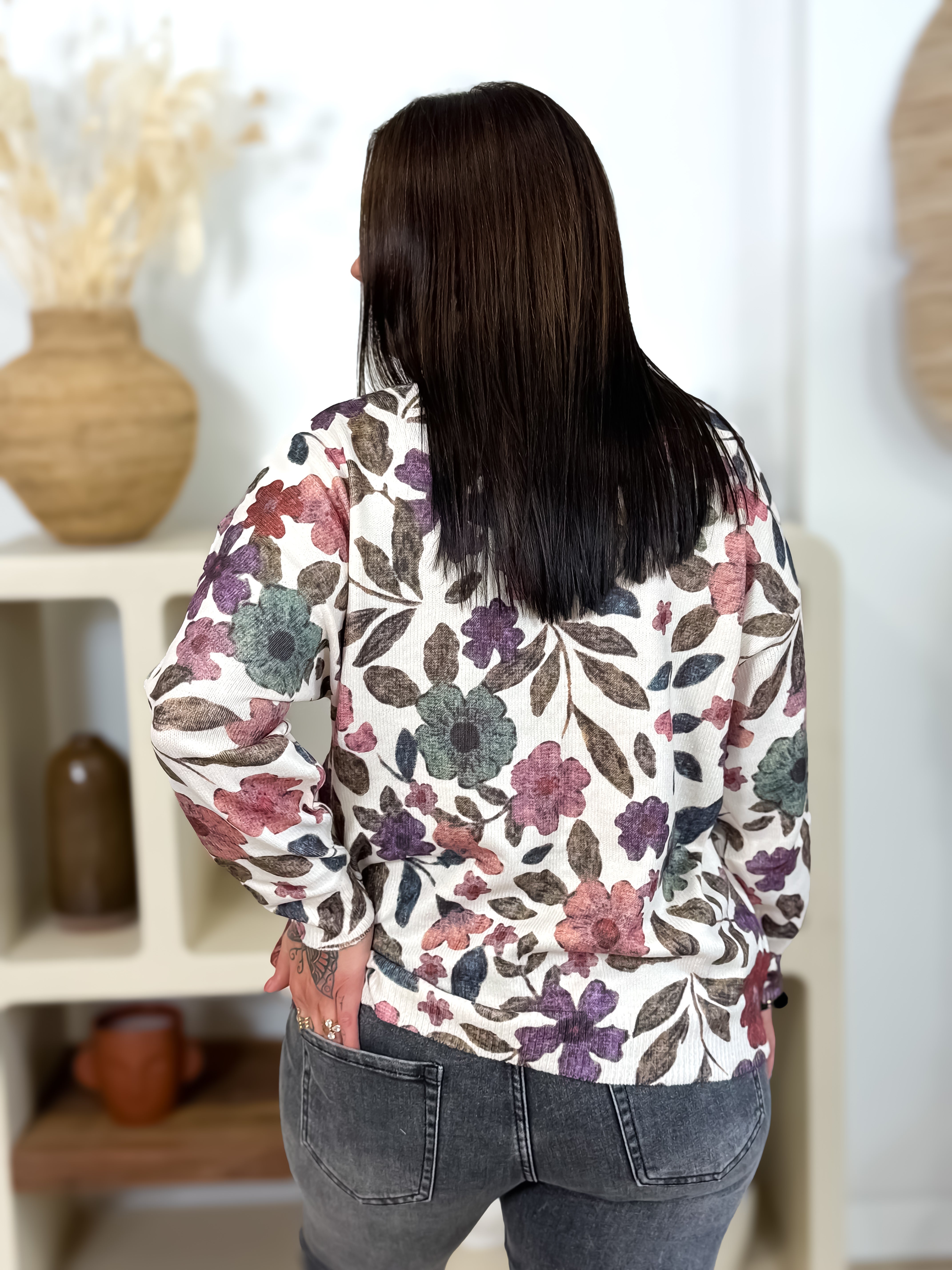 Pull - Selena - Beige & Rose