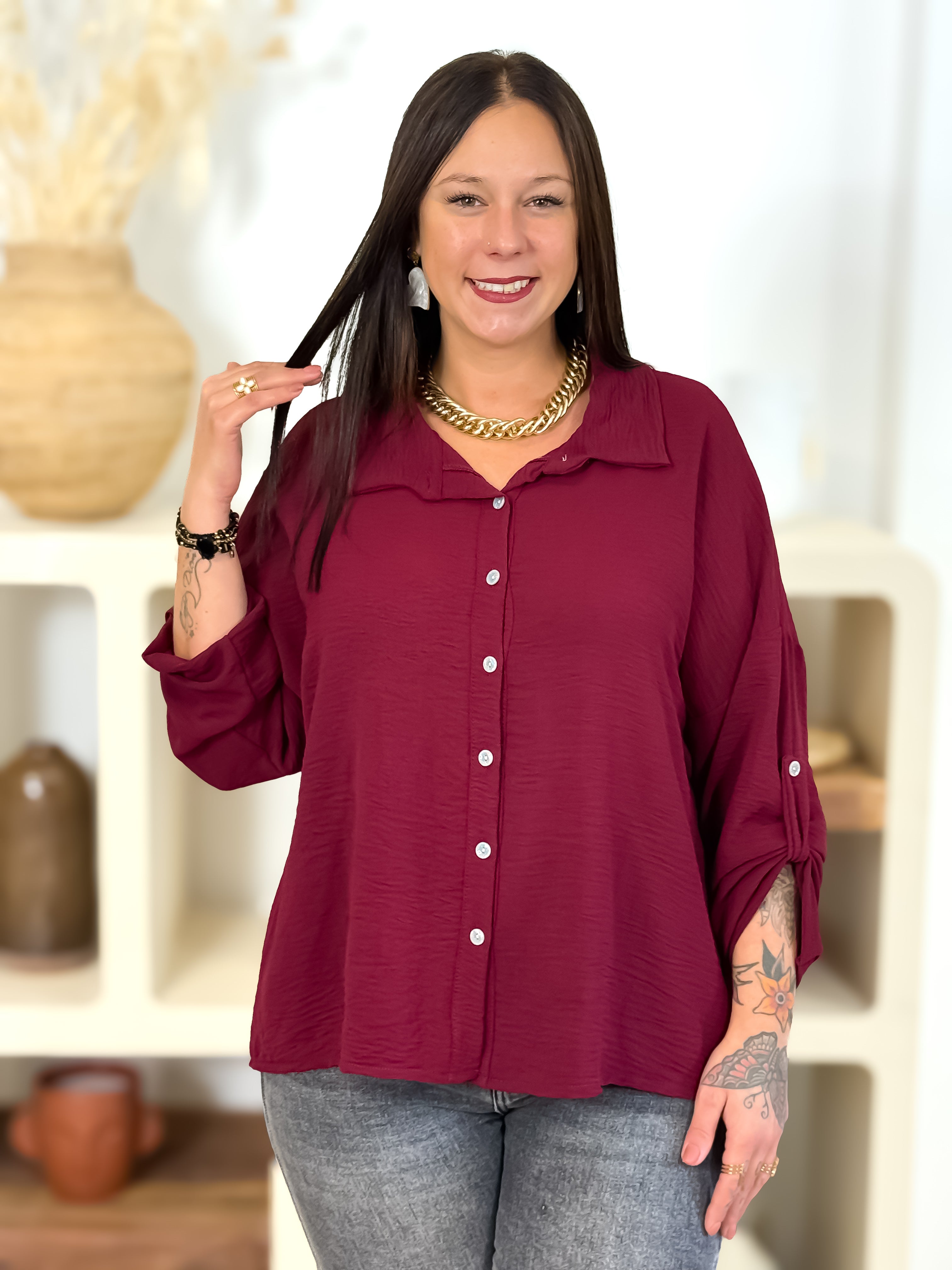 Chemise - Roxy - Bordeaux