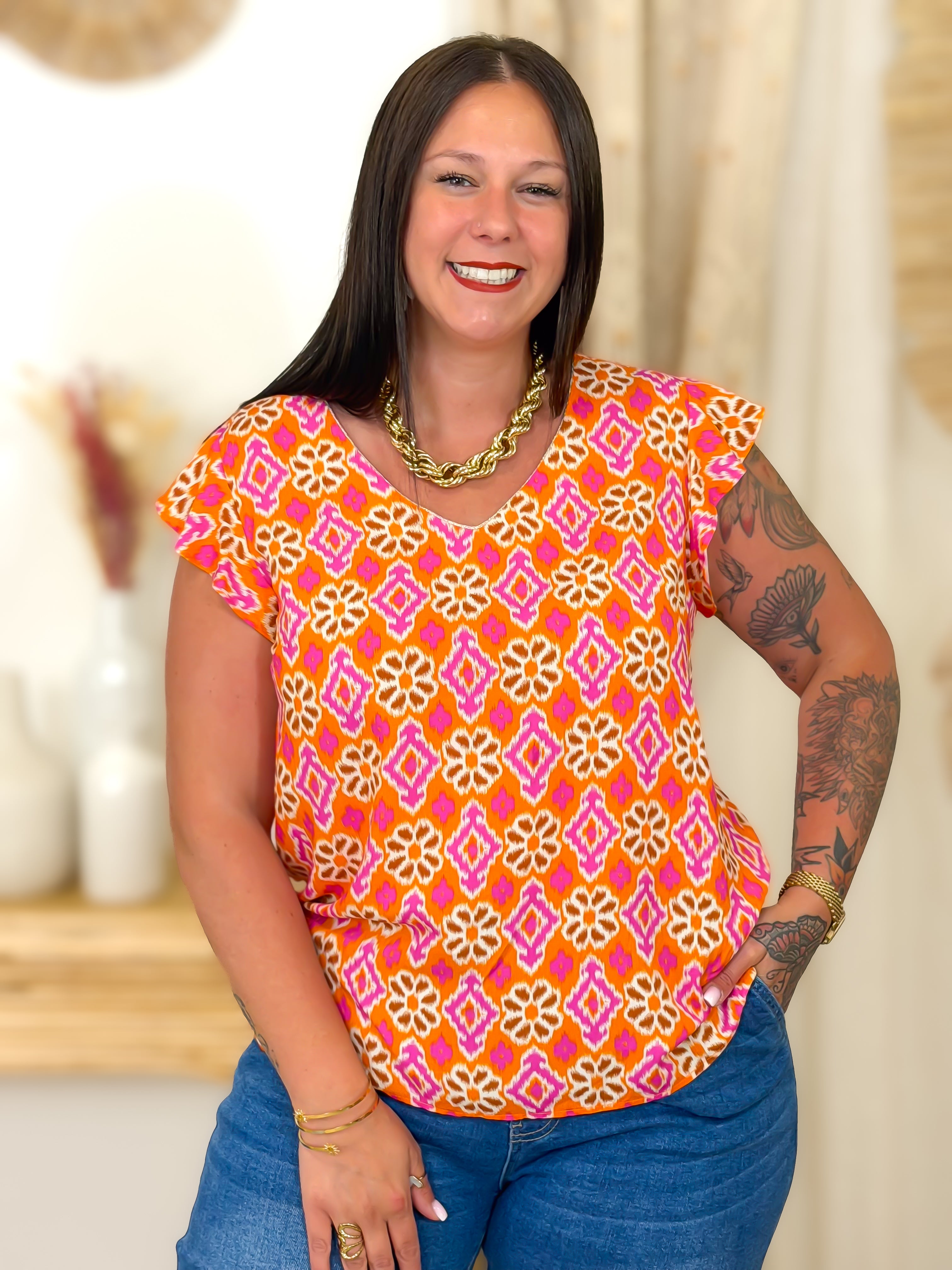 Blouse - Yuna - Orange