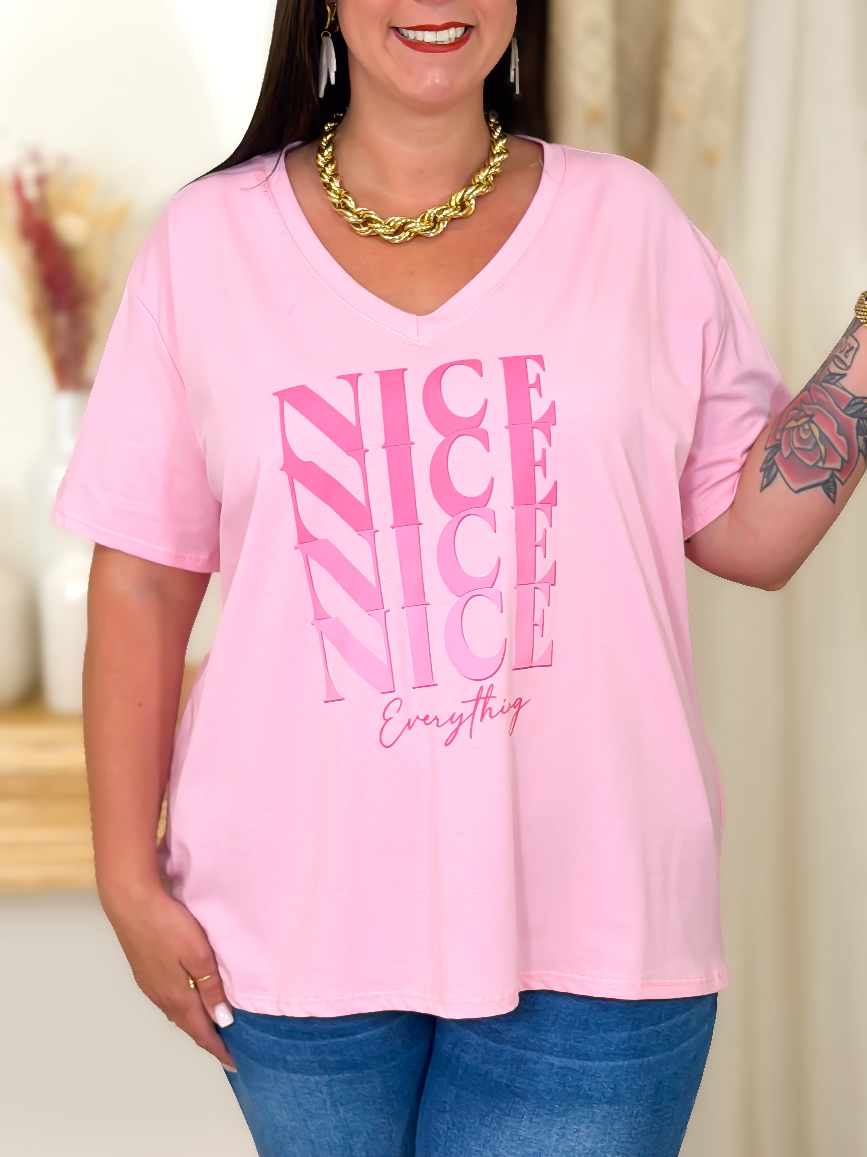 T-shirt - Nice - Rose