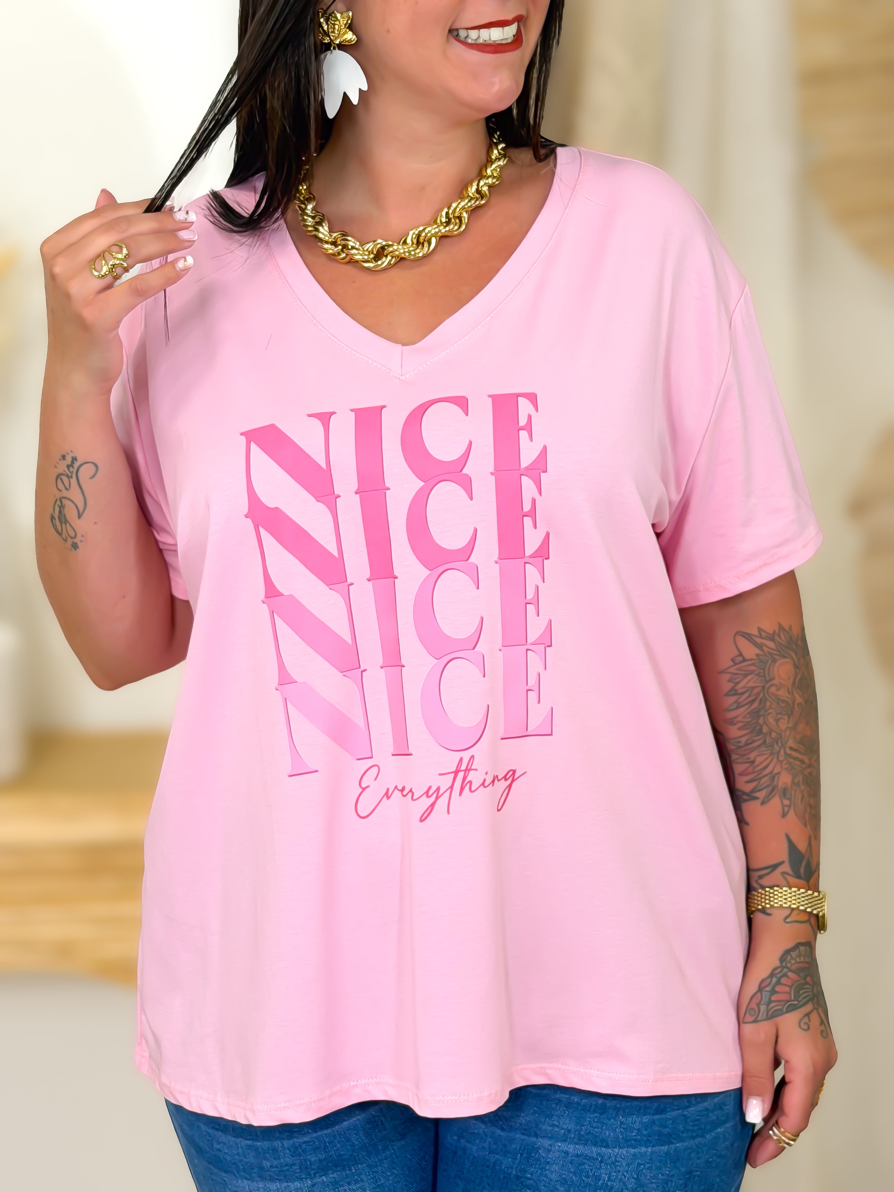 T-shirt - Leila - Geel
