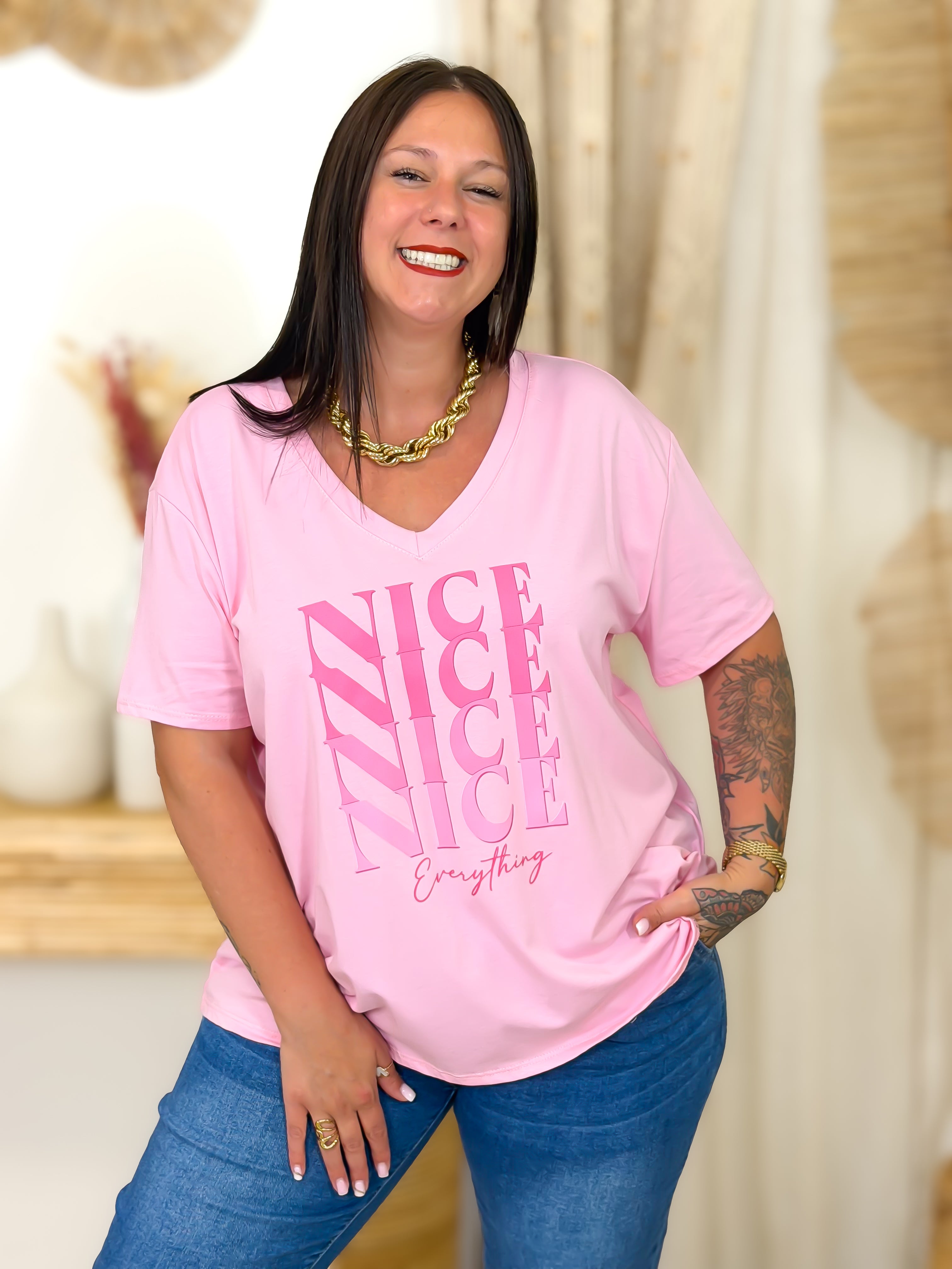 T-shirt - Nice - Rose