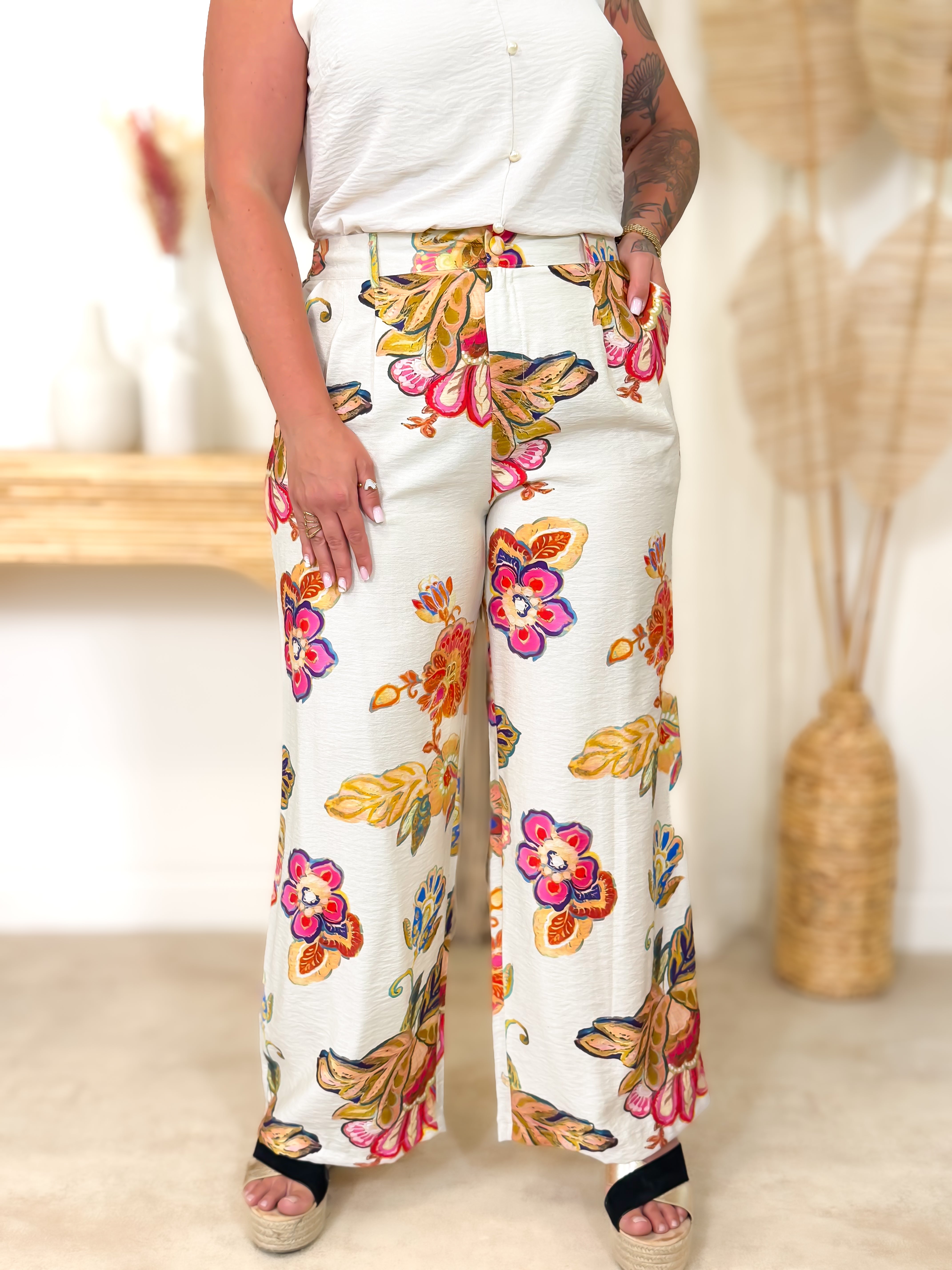 Pantalon - Amyna - Beige