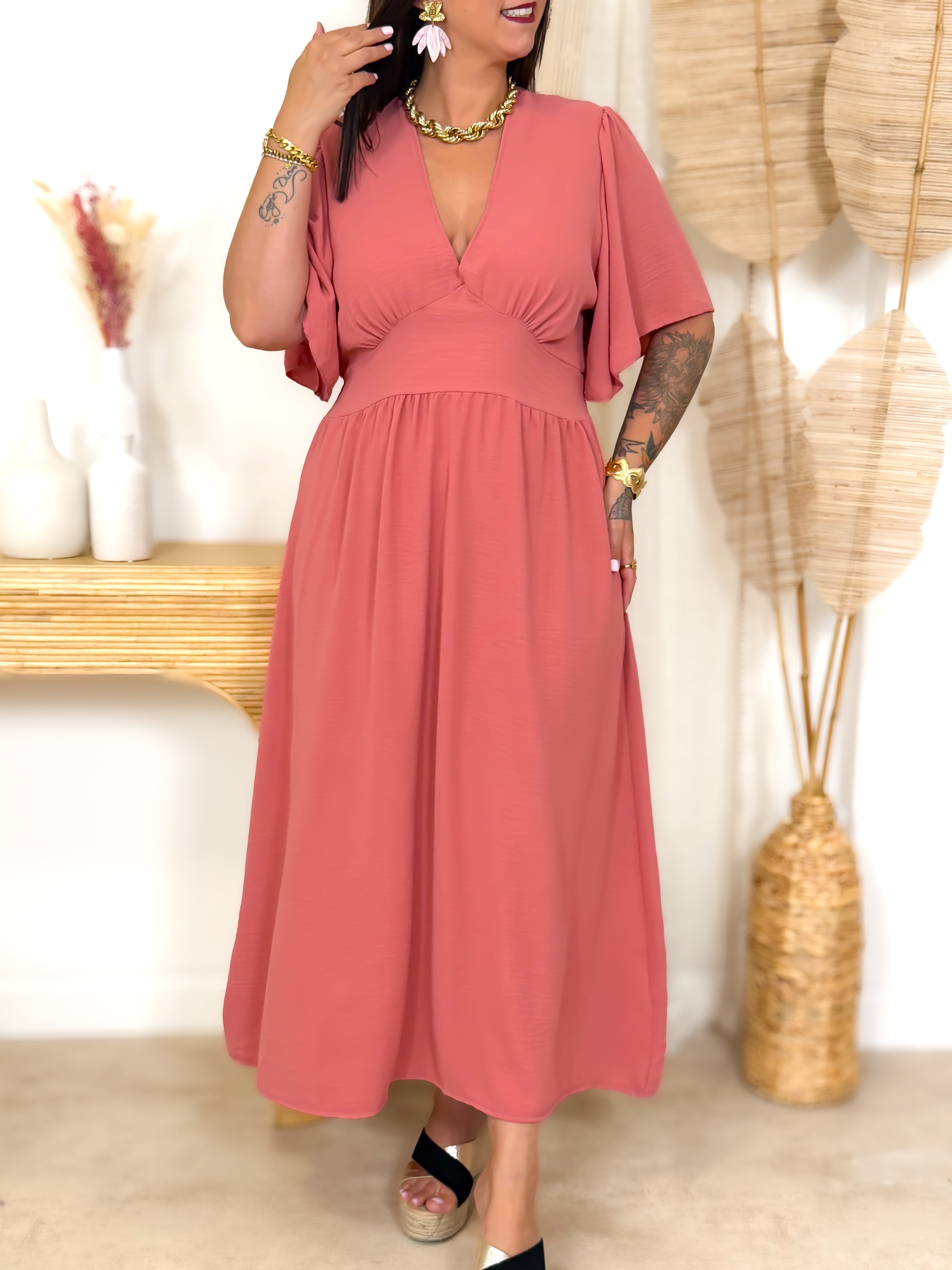 Robe Longue - Lola - Terracotta