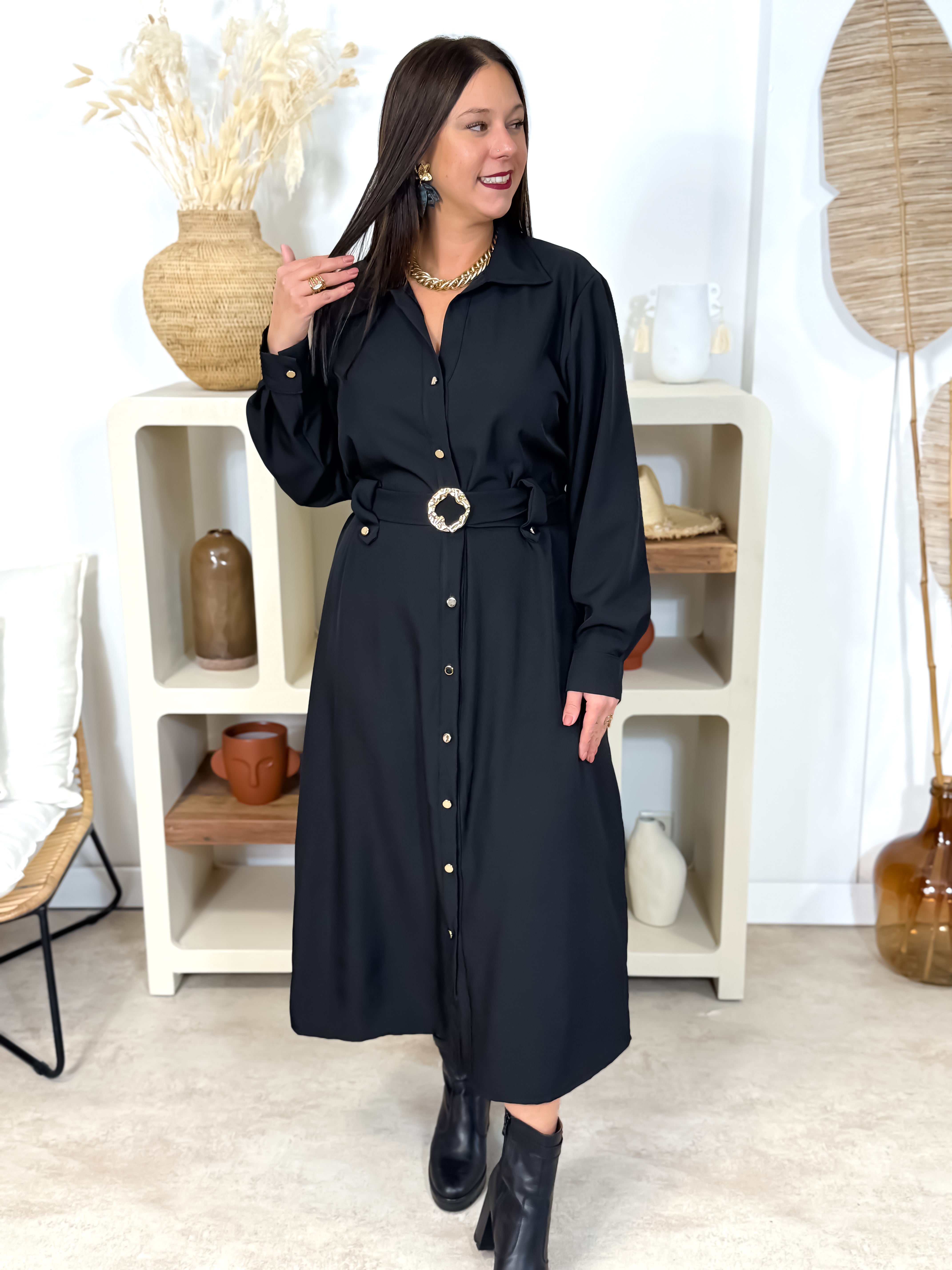Robe longue - Hillary - Noir