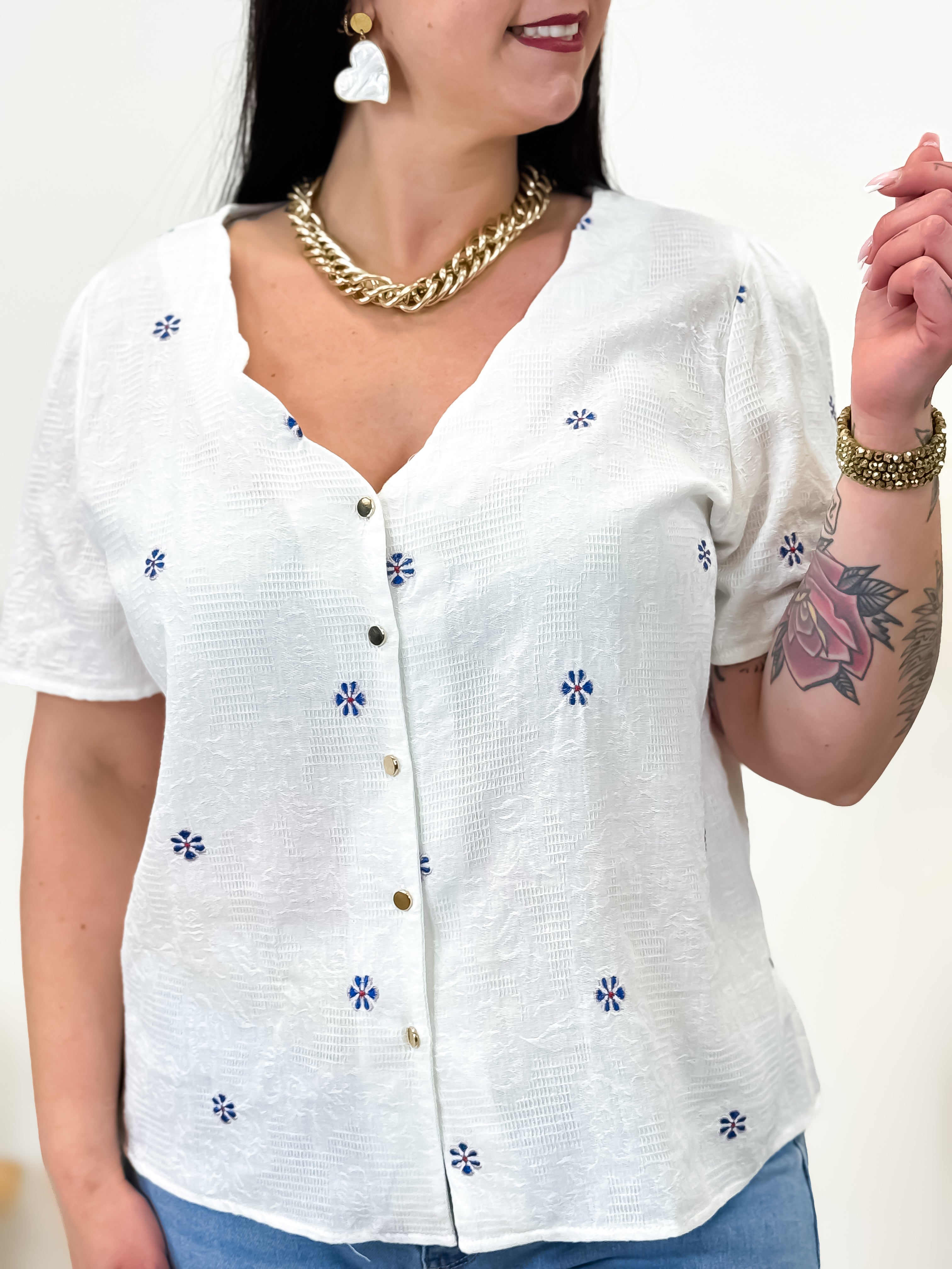 Blouse - Arlette - Blanc