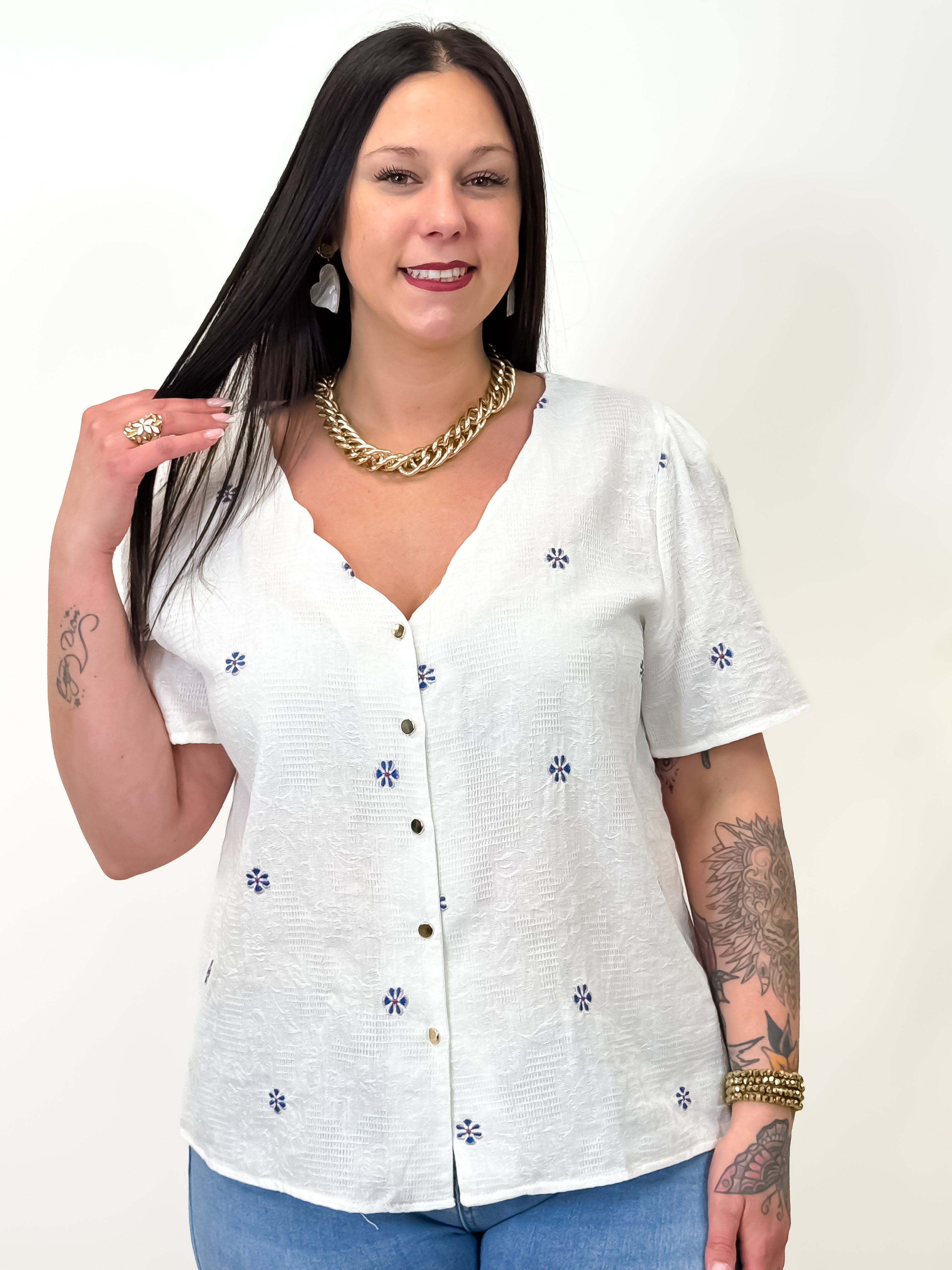 Blouse - Arlette - Blanc