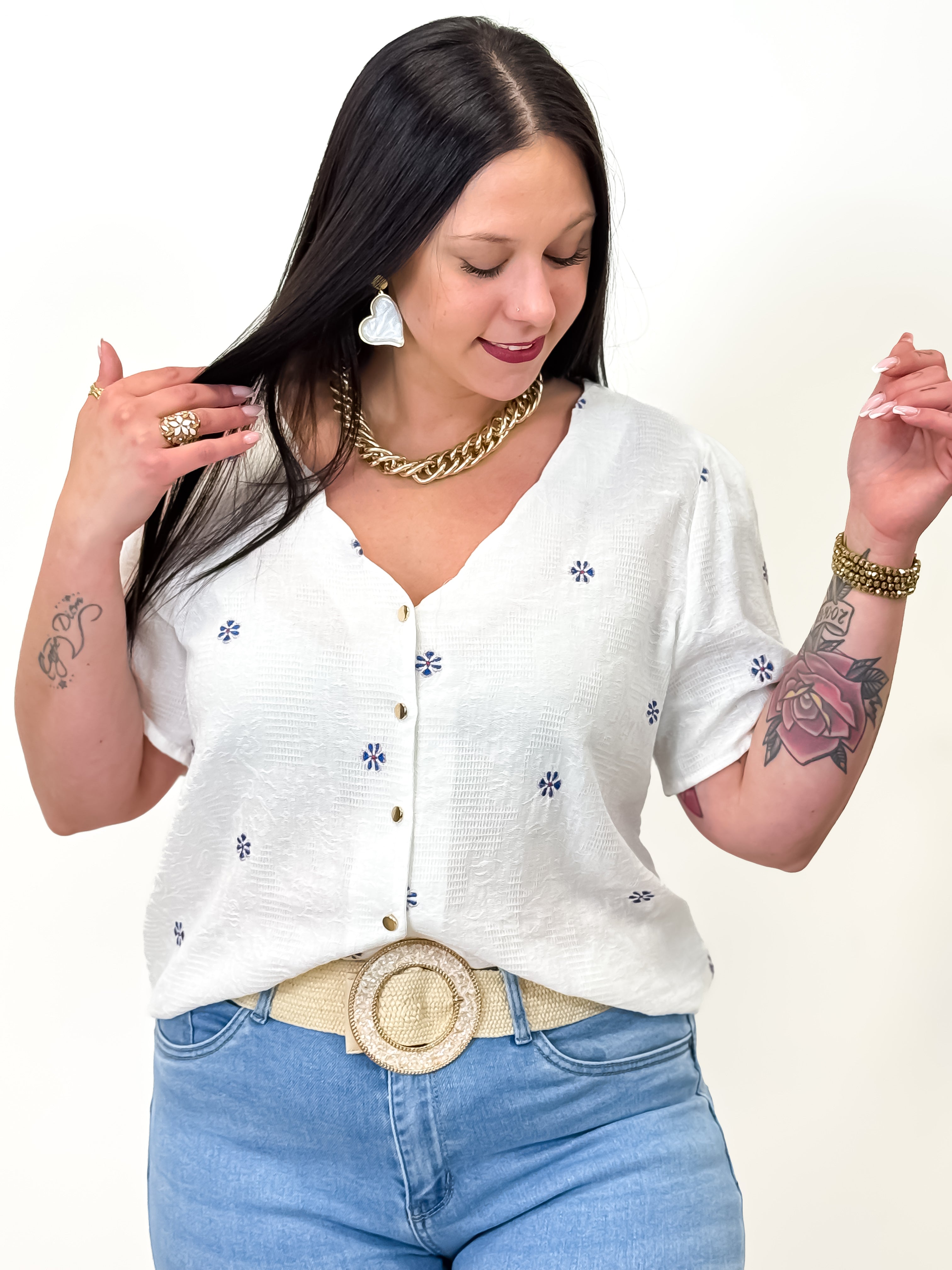 Blouse - Arlette - Blanc