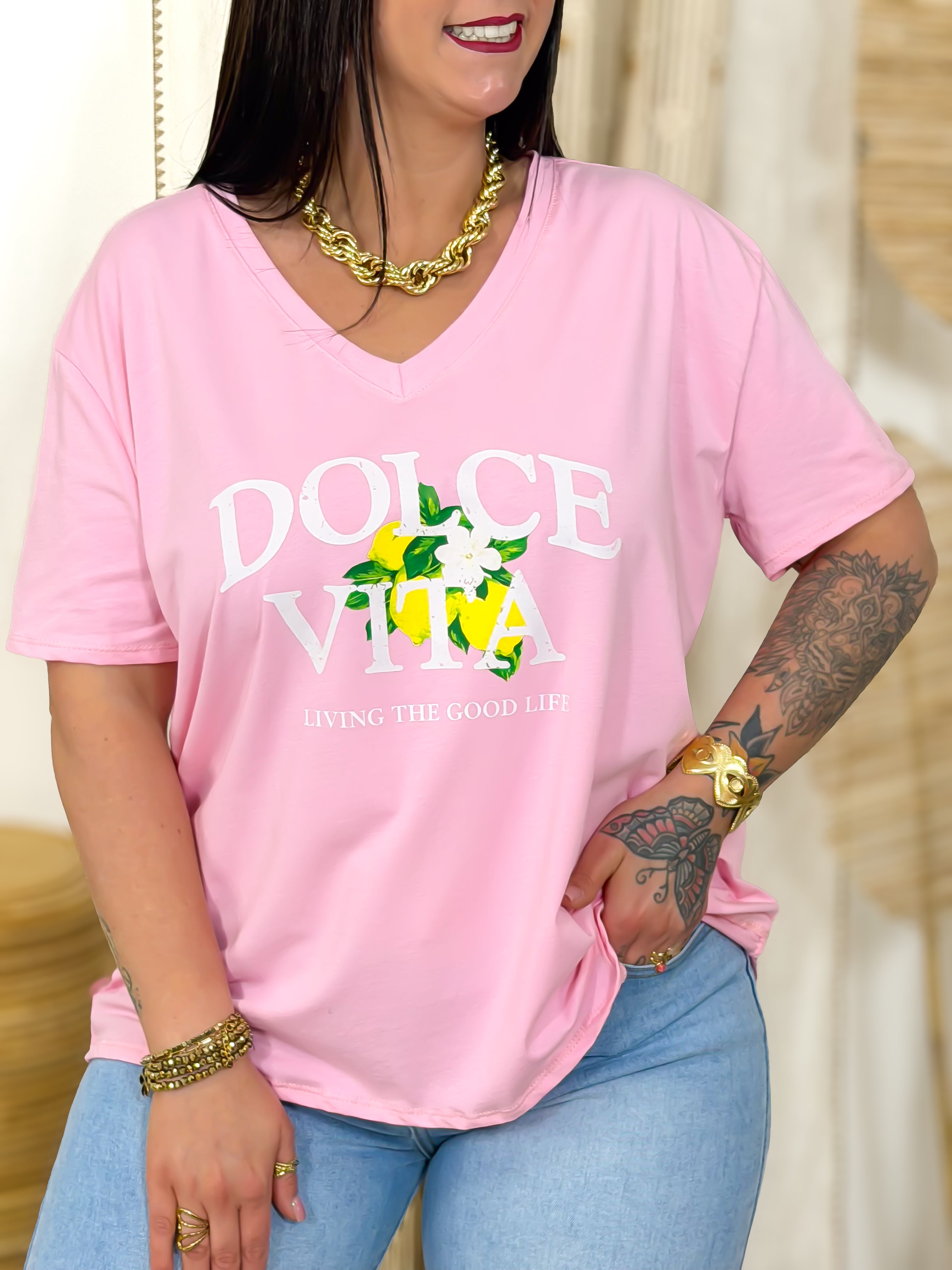 T-shirt - Amara - Rose