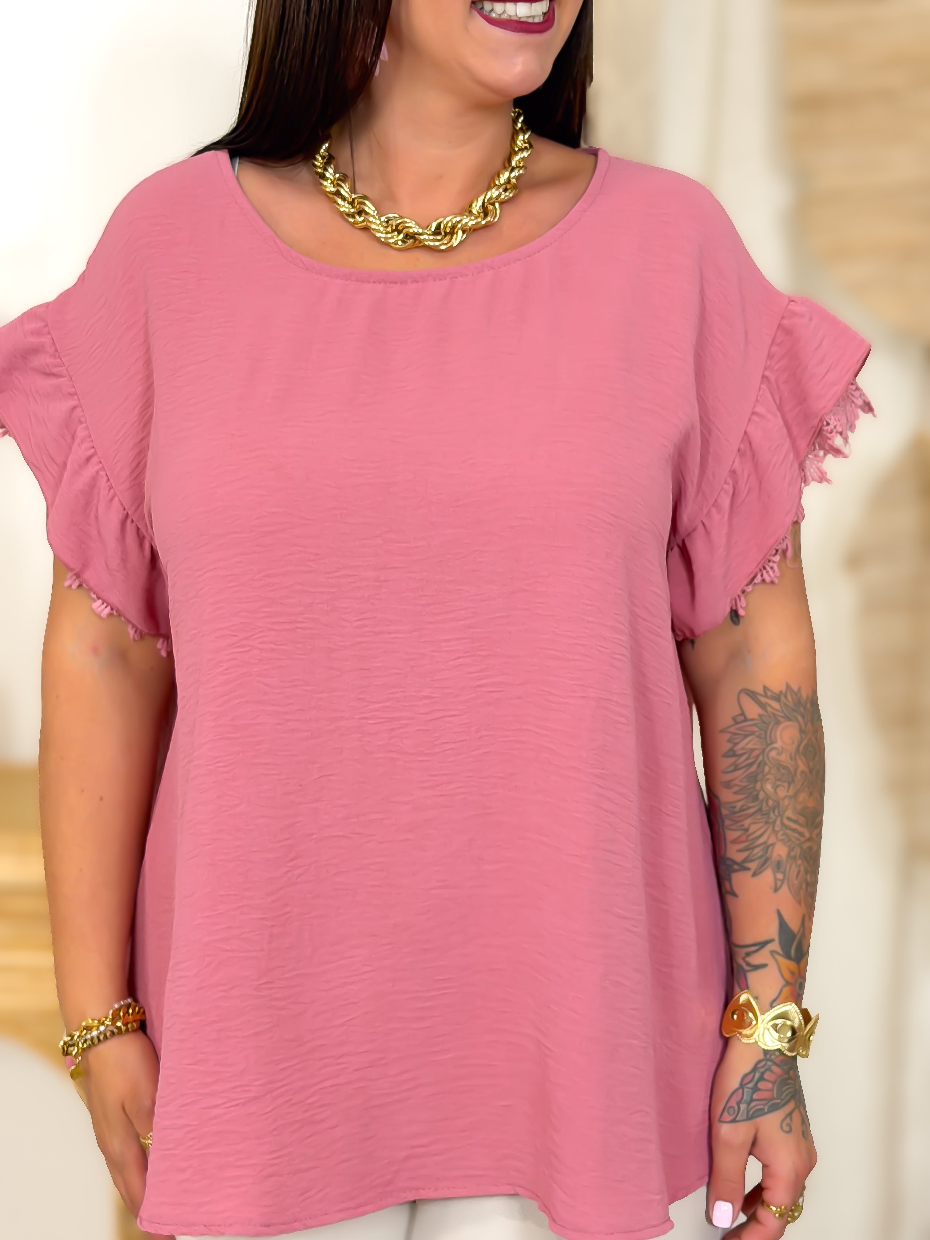 Blouse - Inès - Vieux Rose