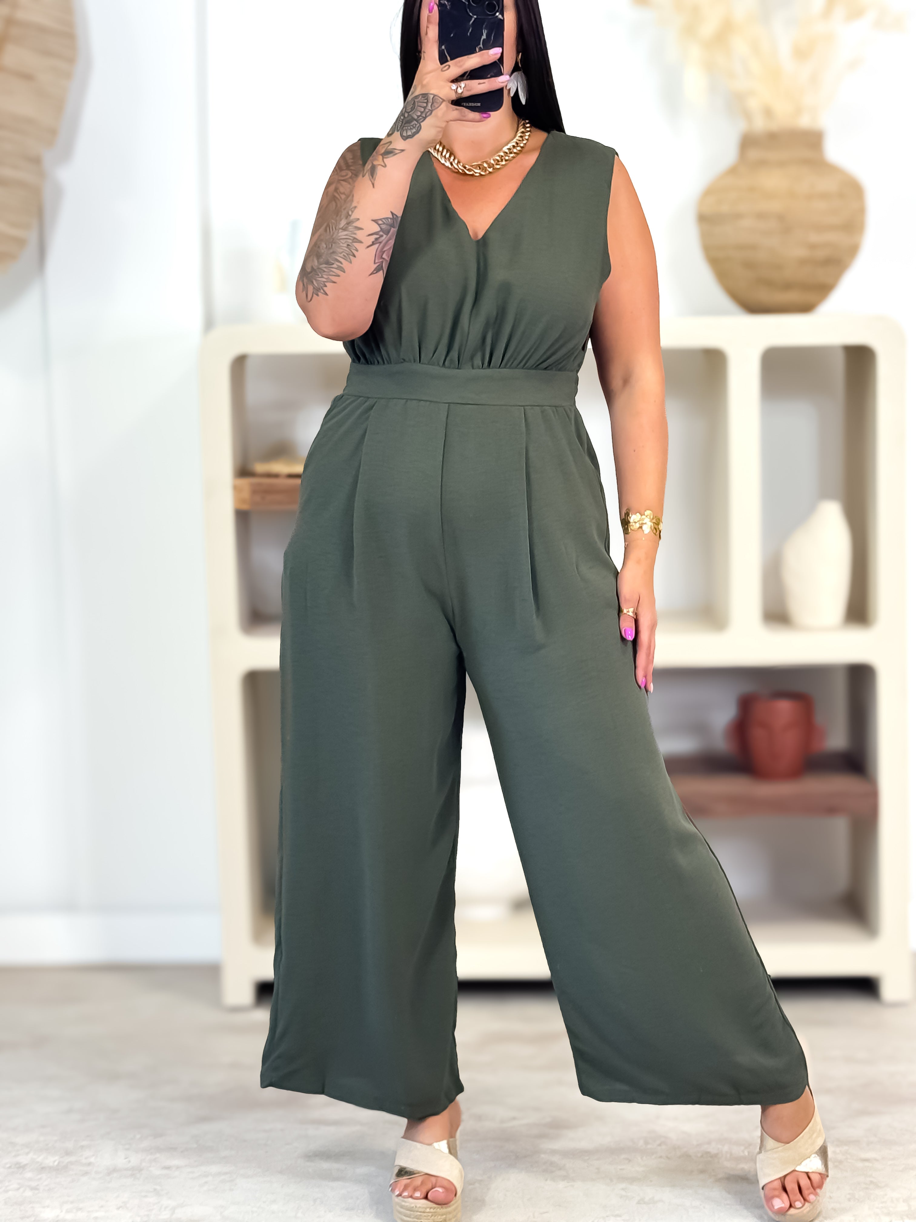 Jumpsuit - Victoria - Zwart & Wit