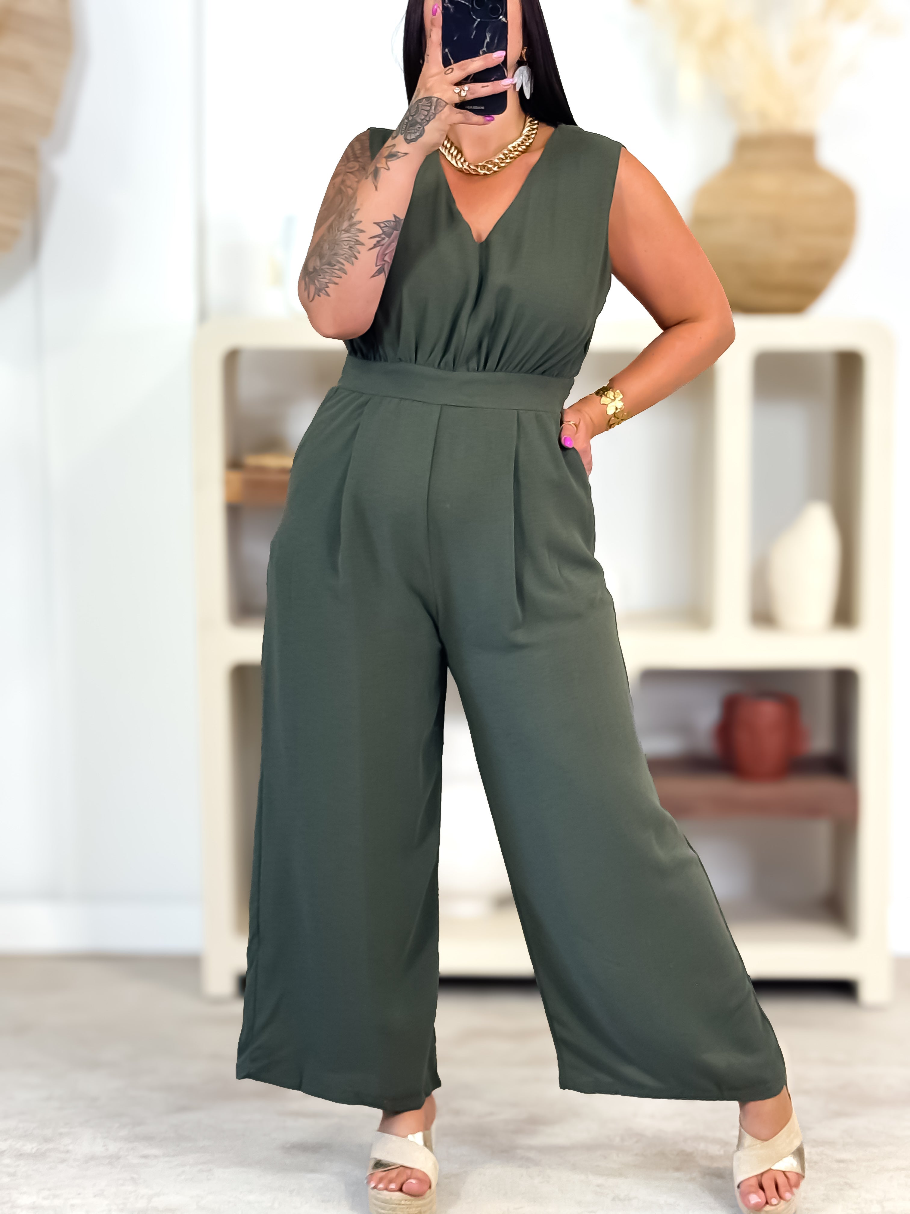 Jumpsuit - Victoria - Zwart & Wit