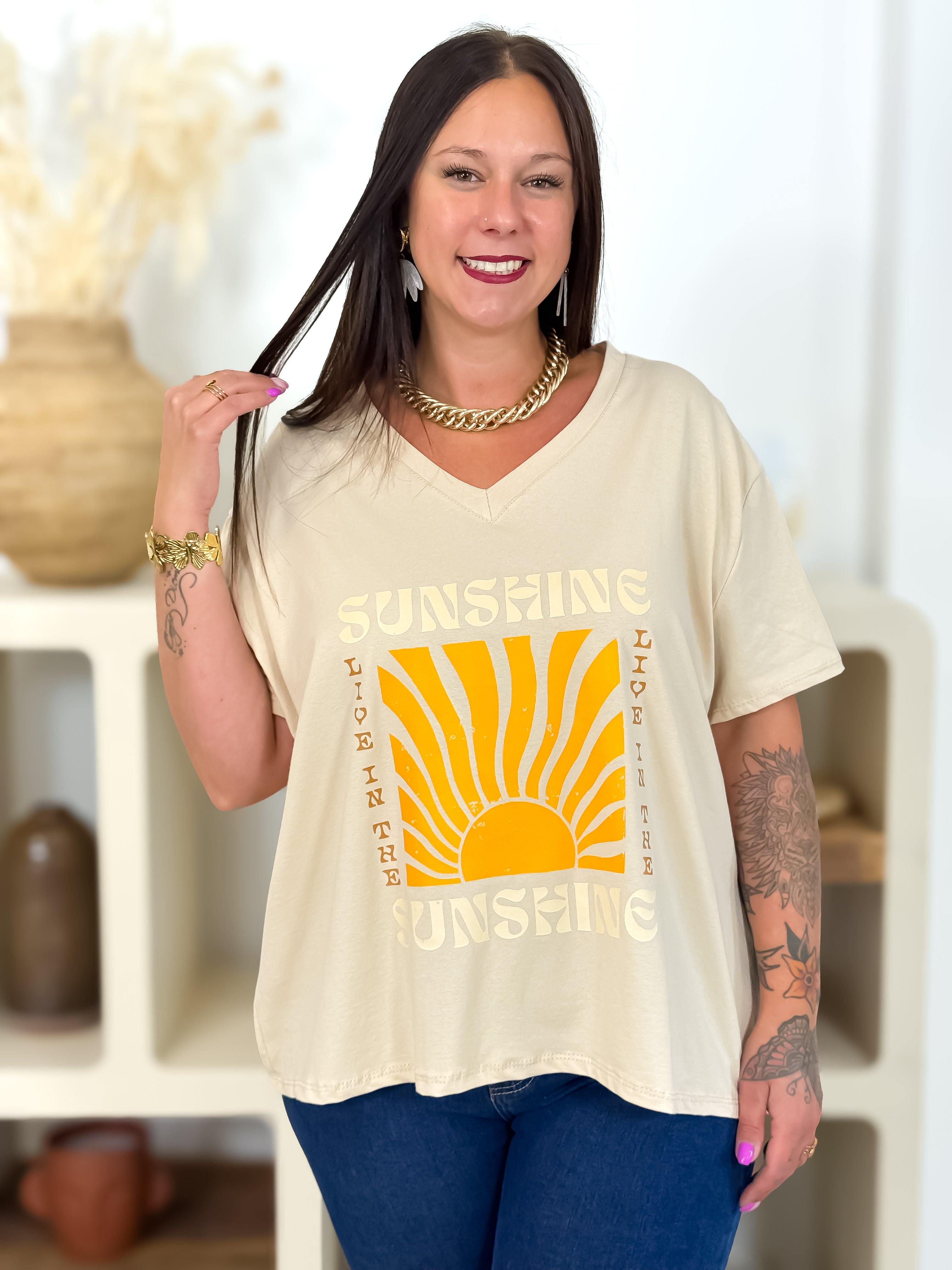 T-shirt - Sunshine - Beige