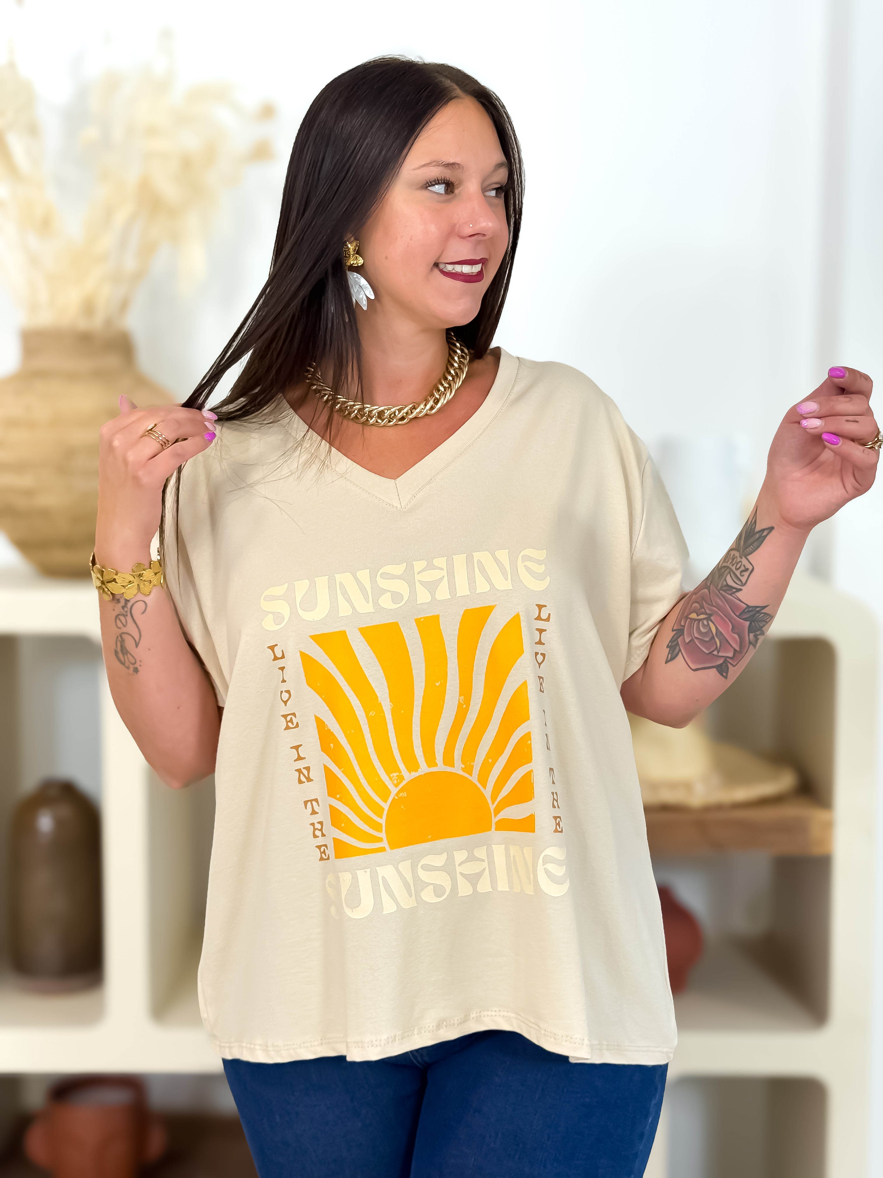 T-shirt - Sunshine - Beige