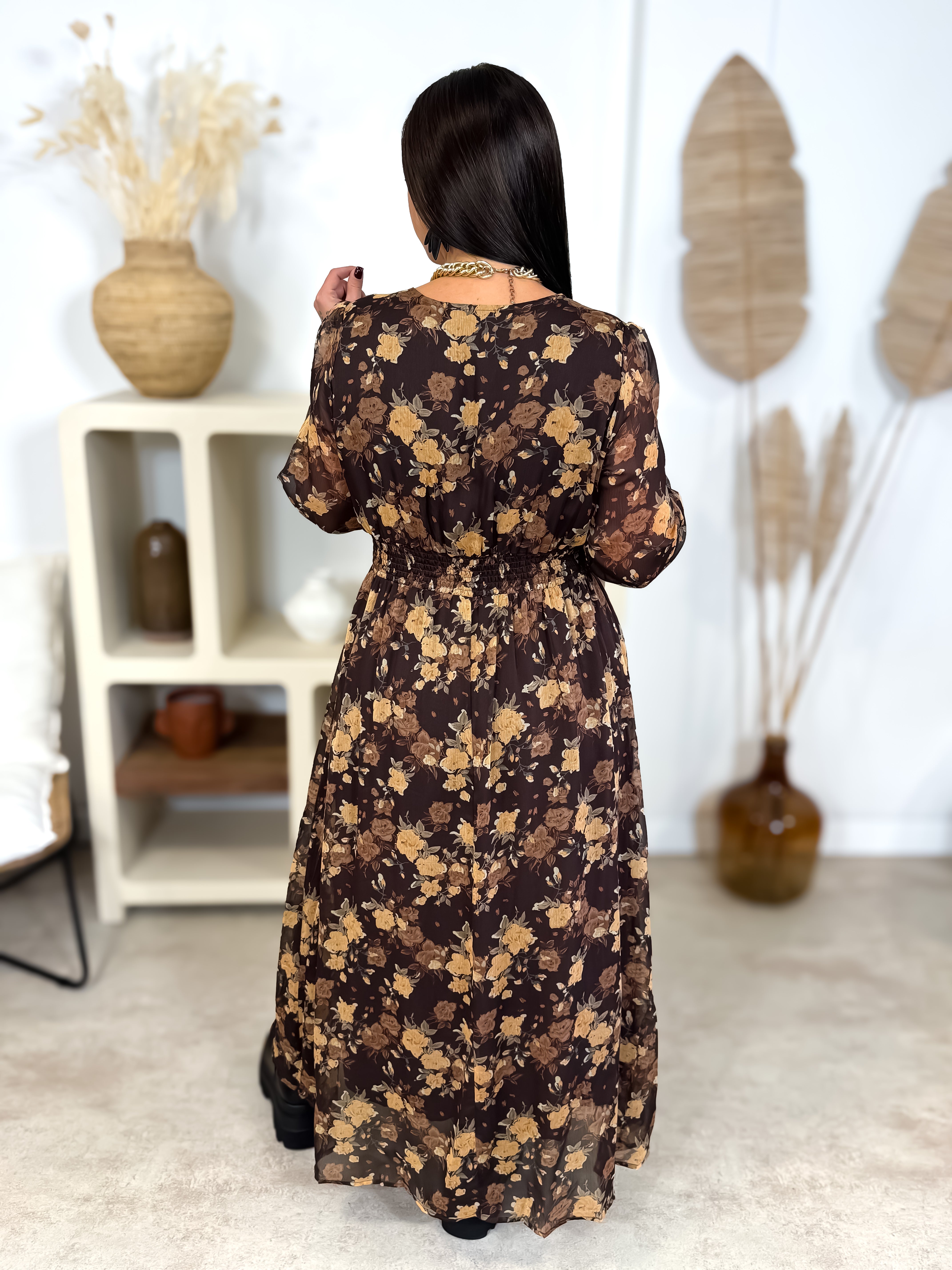 Robe Longue - Sabrina - Brun