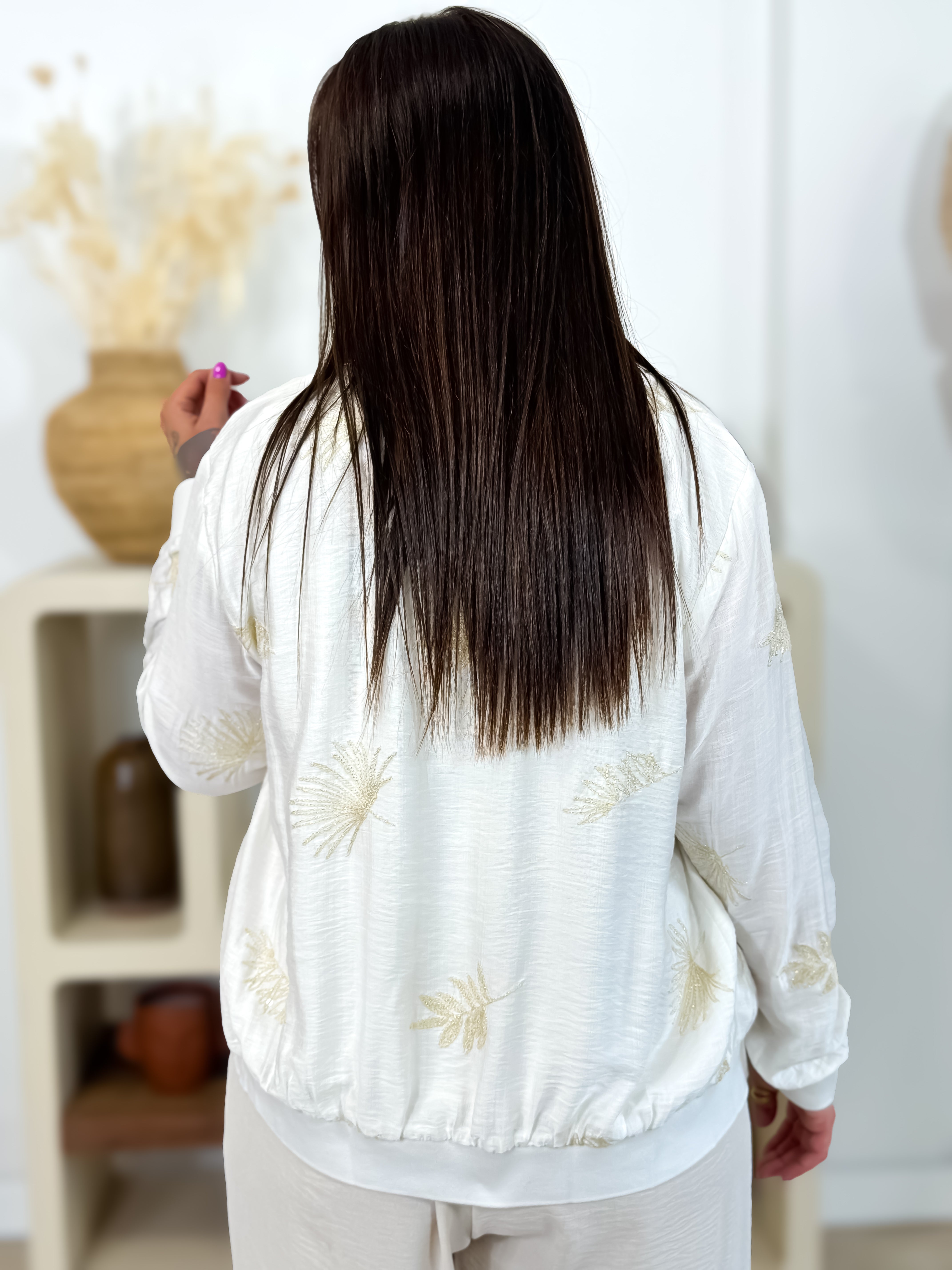 Bomber - Lia - Blanc & Beige