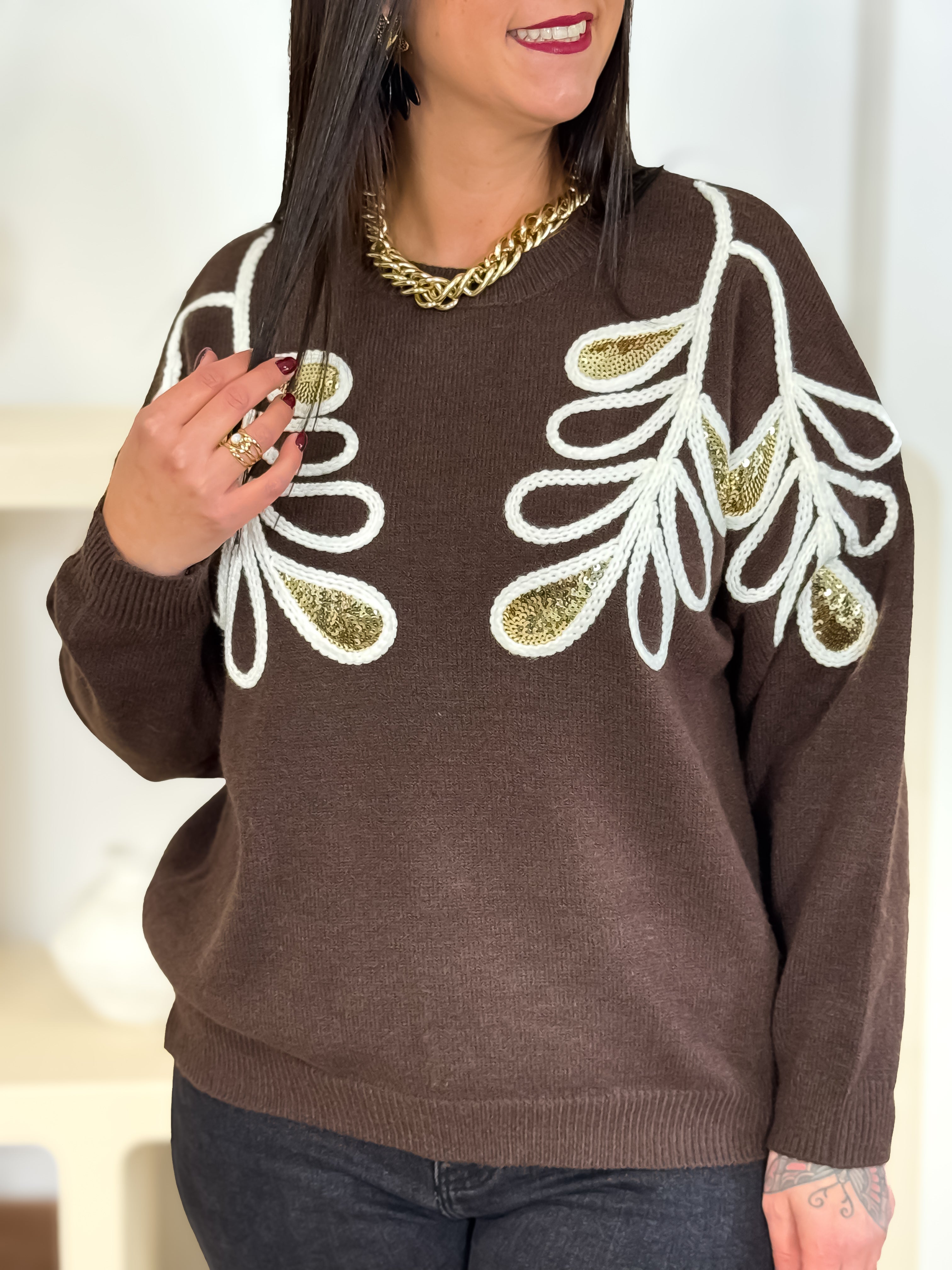 Pull - Milena - Marron