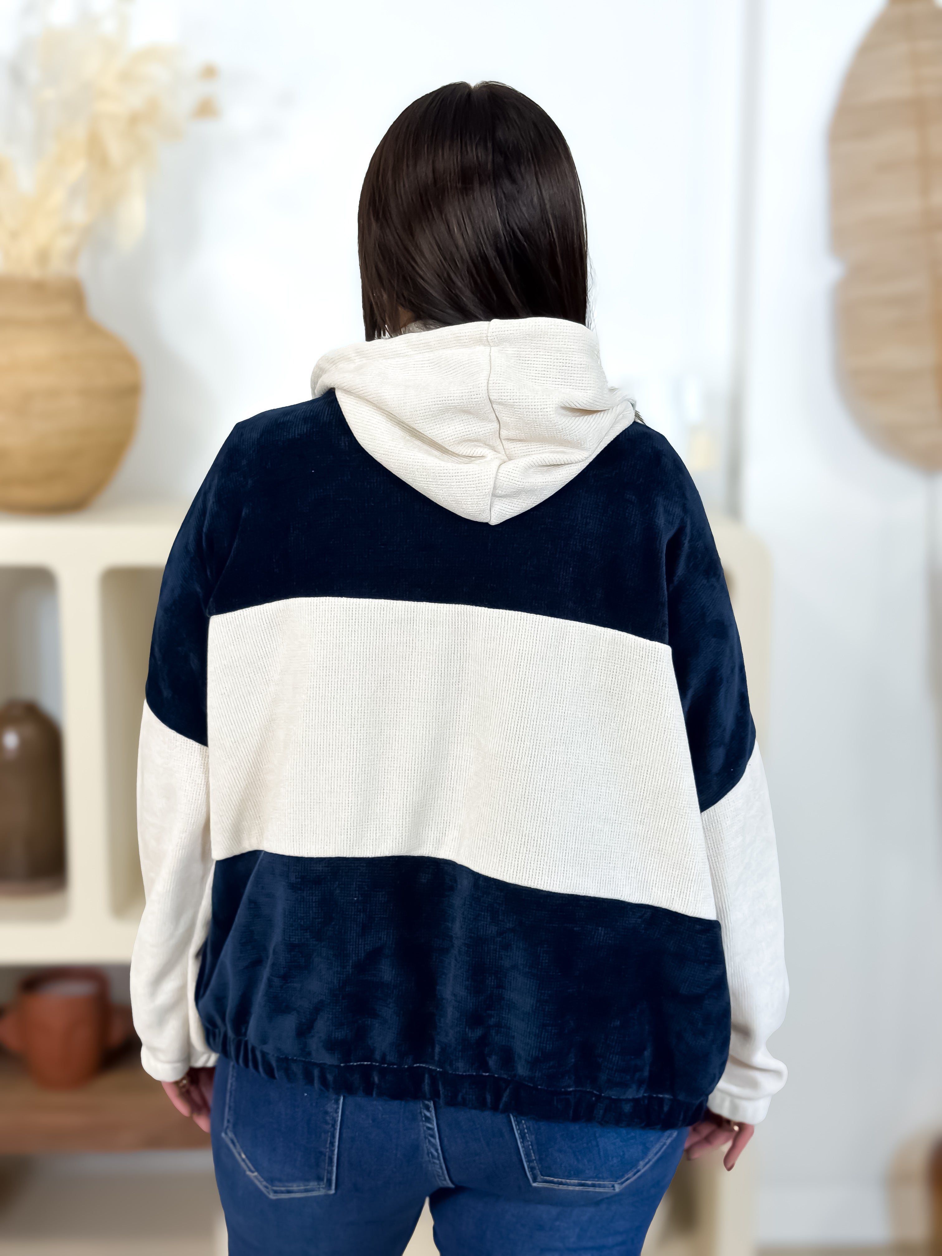 Gilet - Jeroma - Beige & Bleu