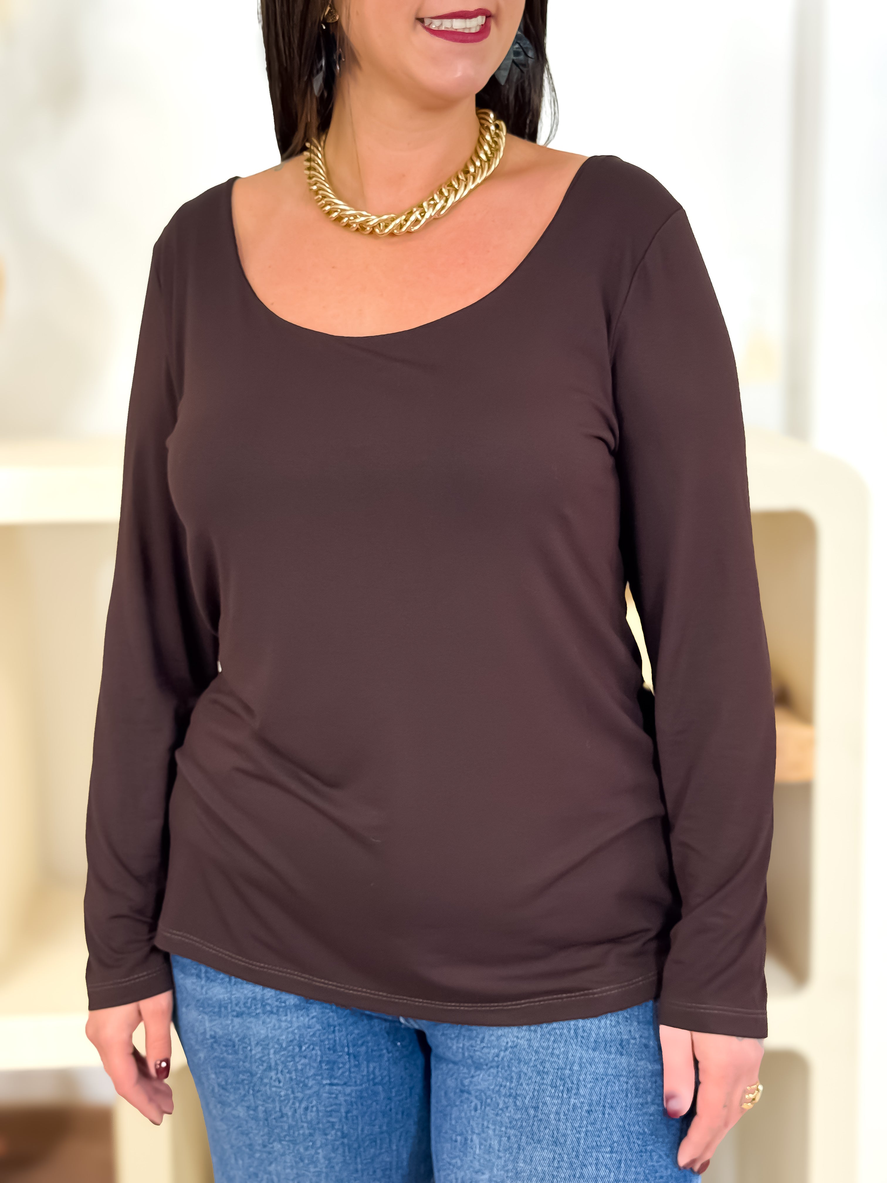 Blouse - Tessa - Chocolat