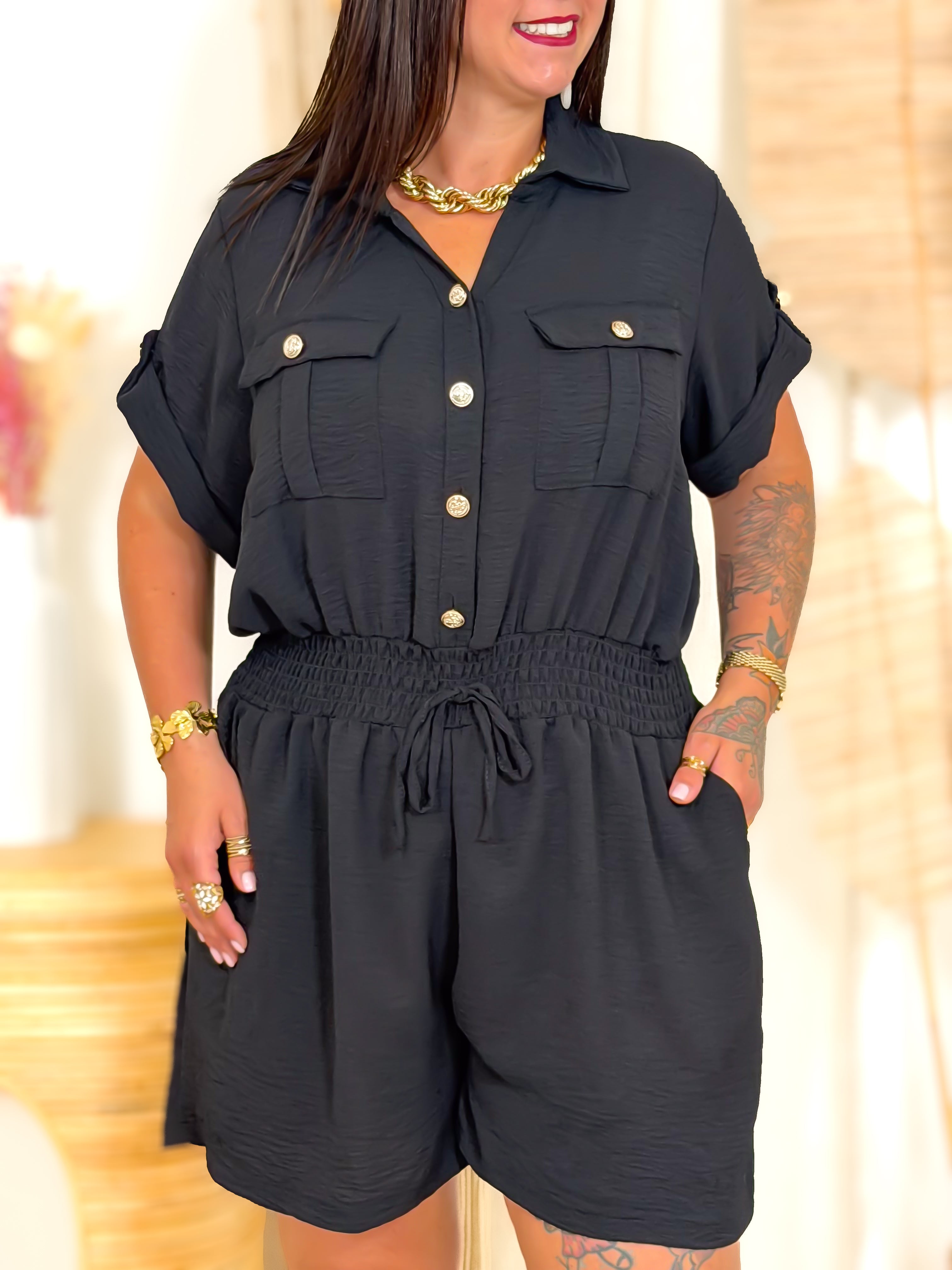 Combinaison Short - Esmé - Noir