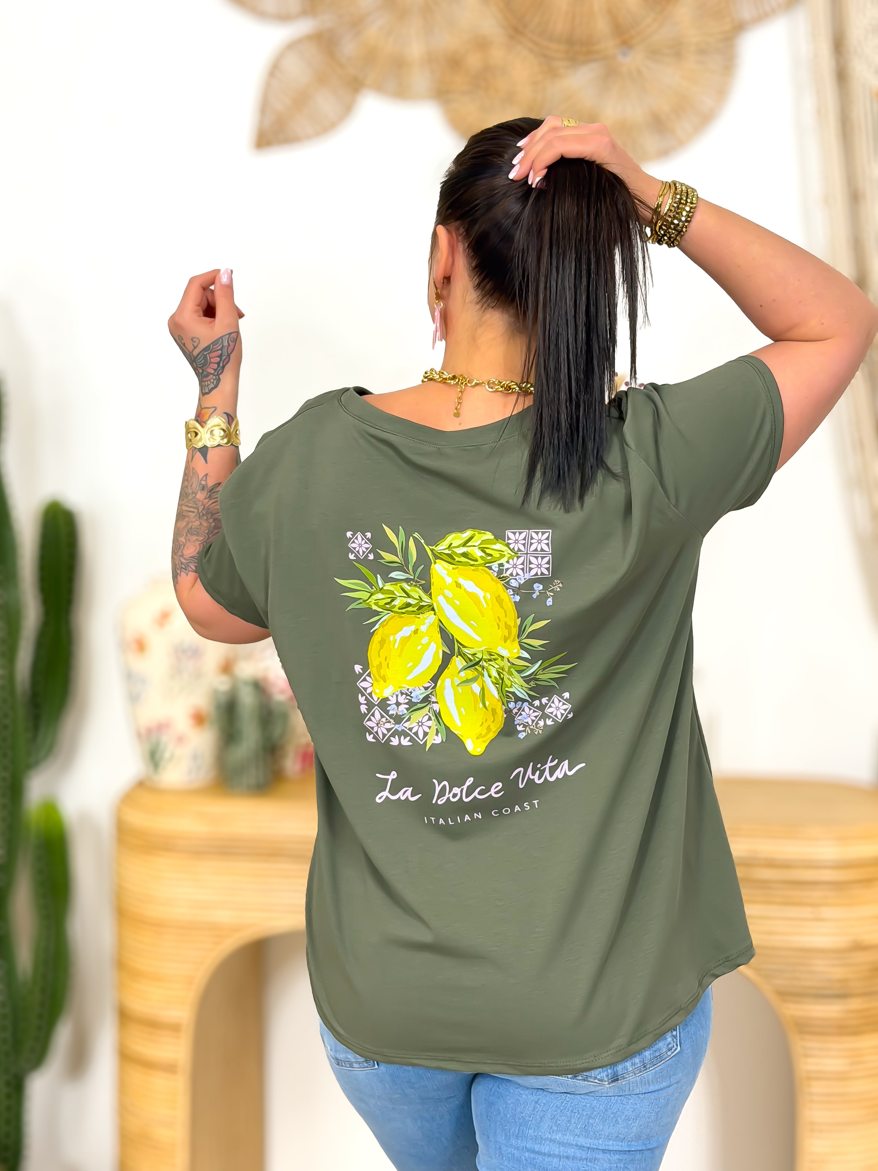 T-shirt - Dolce - Kaki