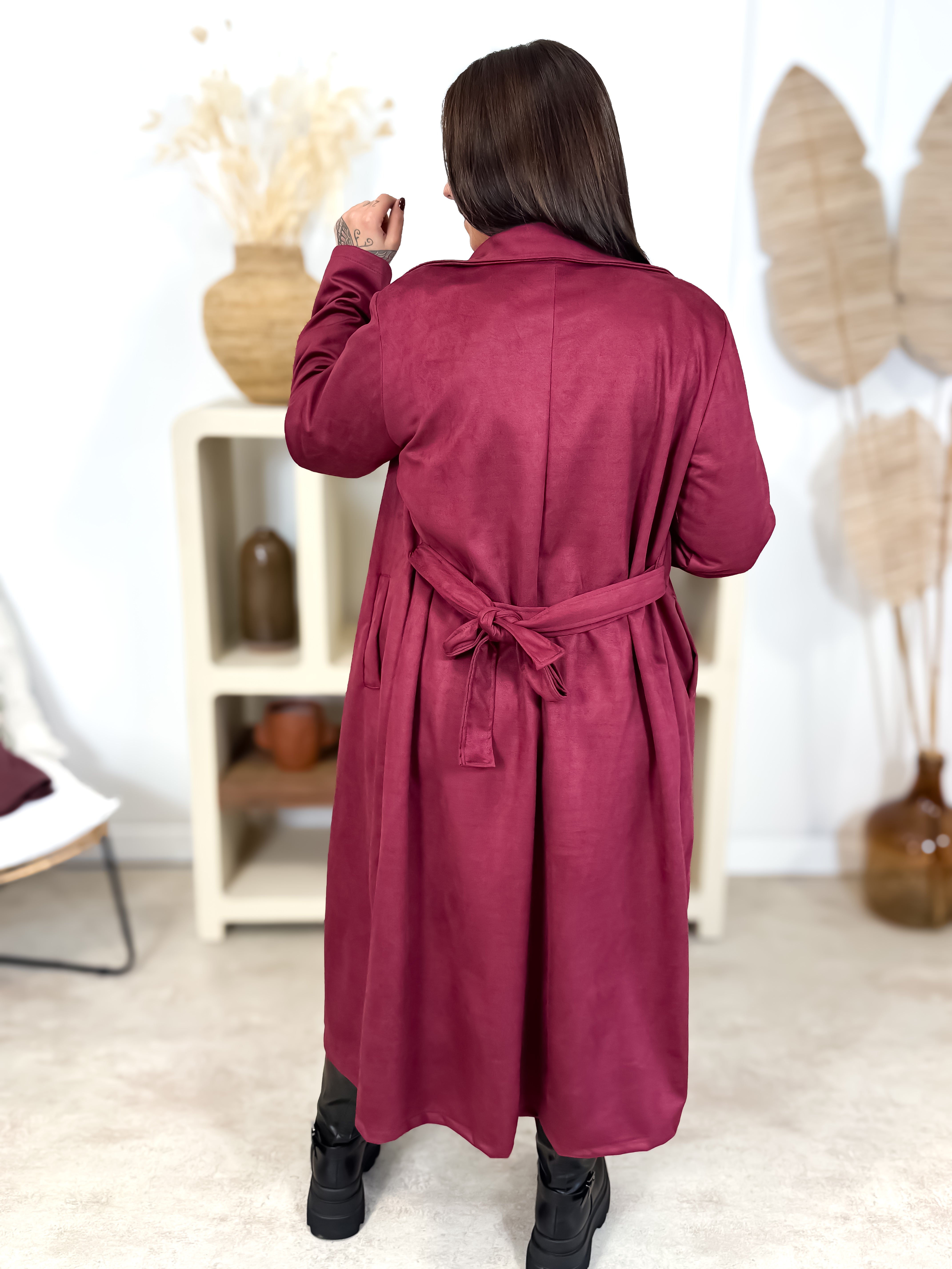 Longue veste - Angie - Bordeaux
