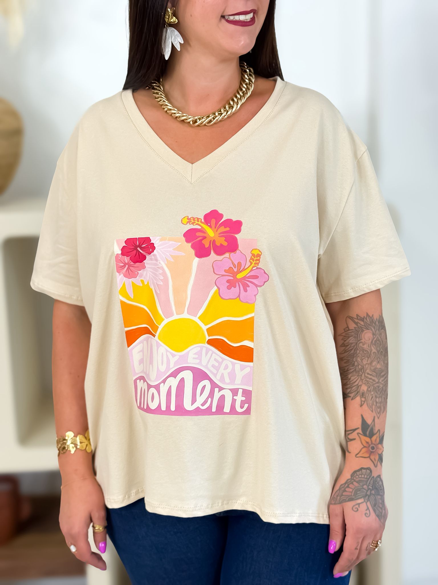T-shirt - Dante - Wit