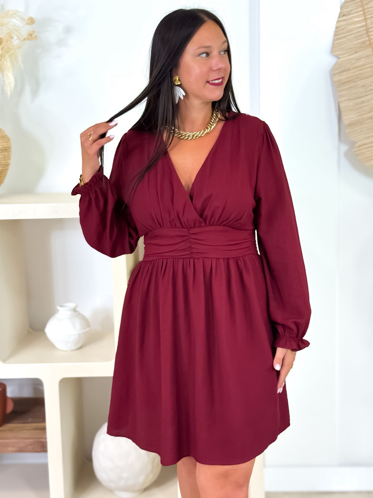 Robe - Lena - Bordeaux