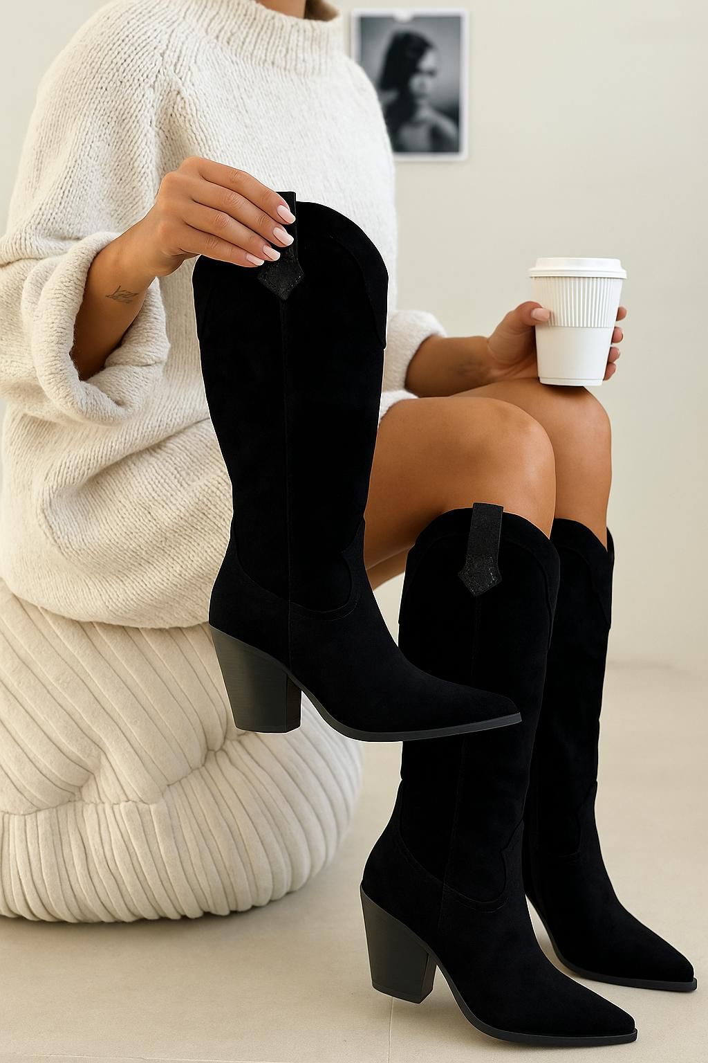 Bottes XL - Lavinia - NOIR / PRÉVENTE 31.10 /