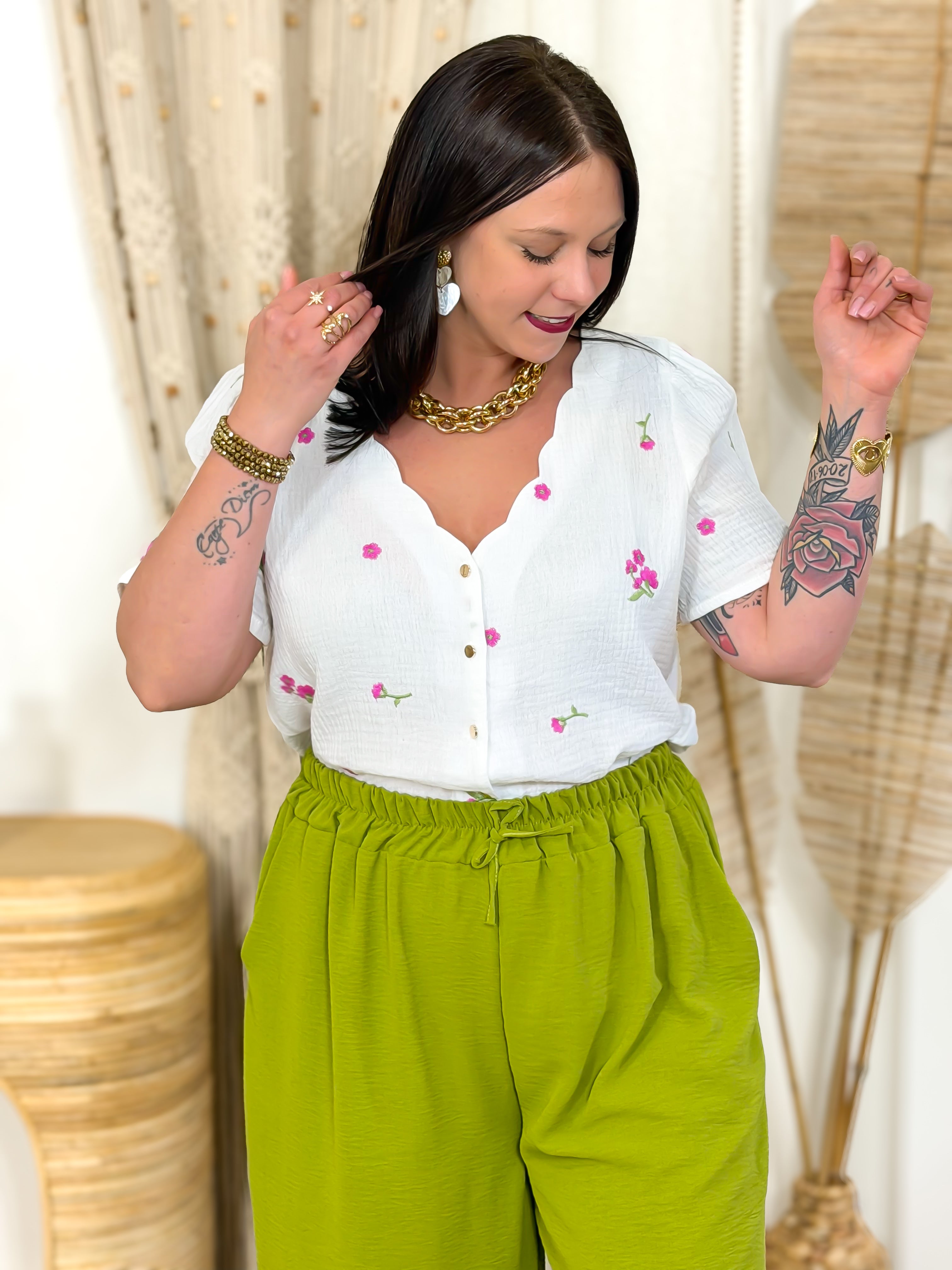 Palazzo - Fanny - Vert Pistache