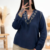 Blouse - Mégane - Bleu