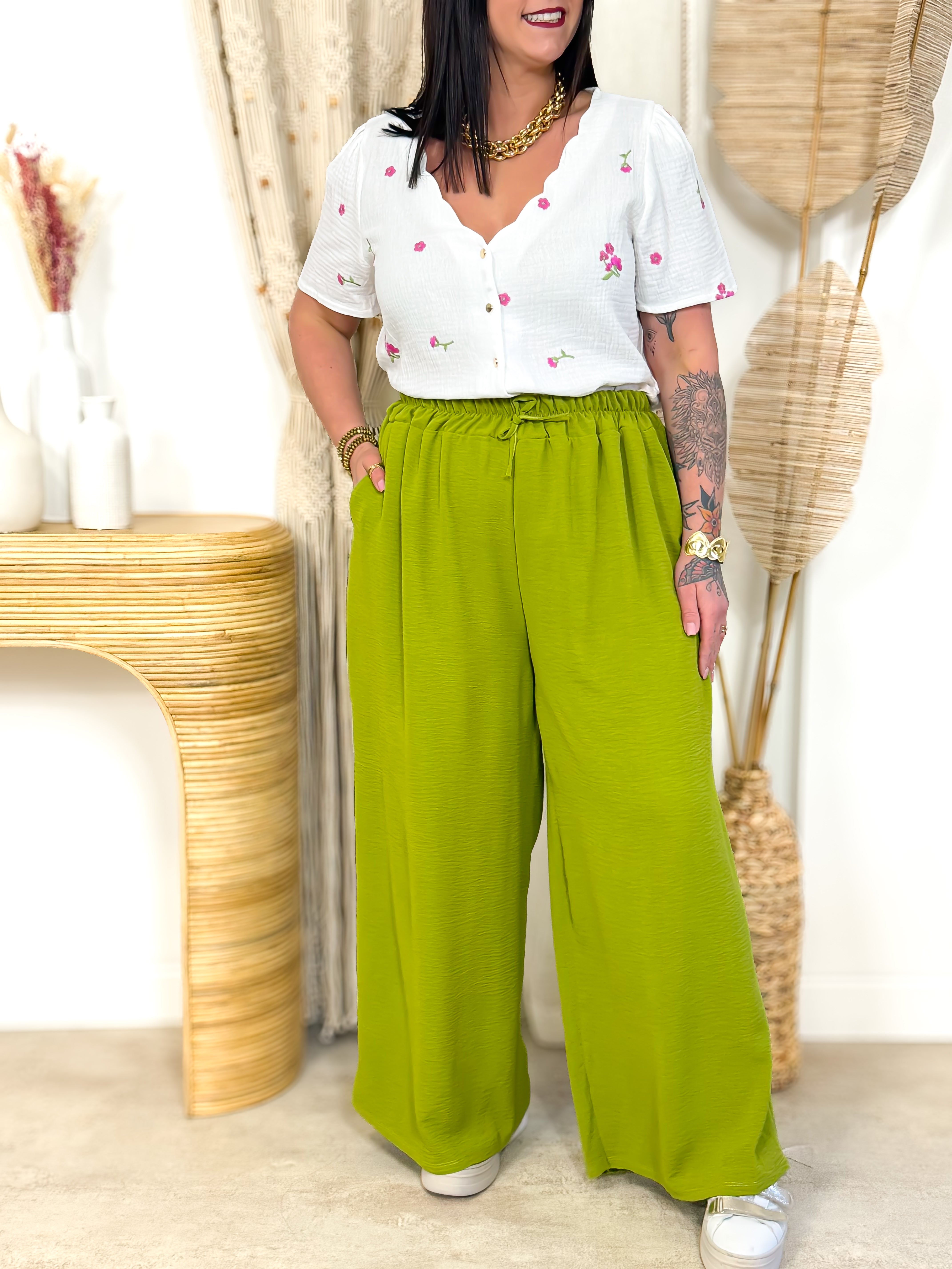 Palazzo - Fanny - Vert Pistache