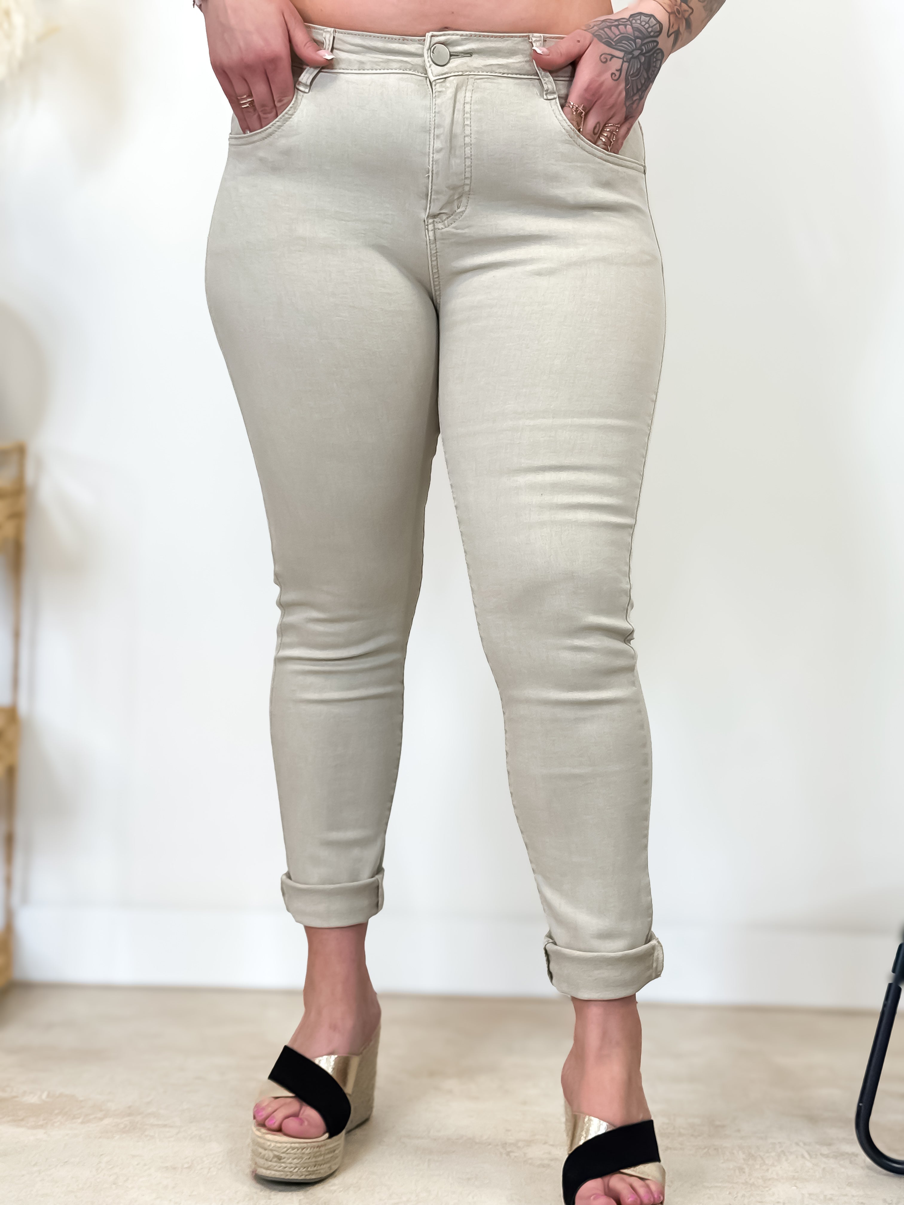 Jeans - Maria - Beige