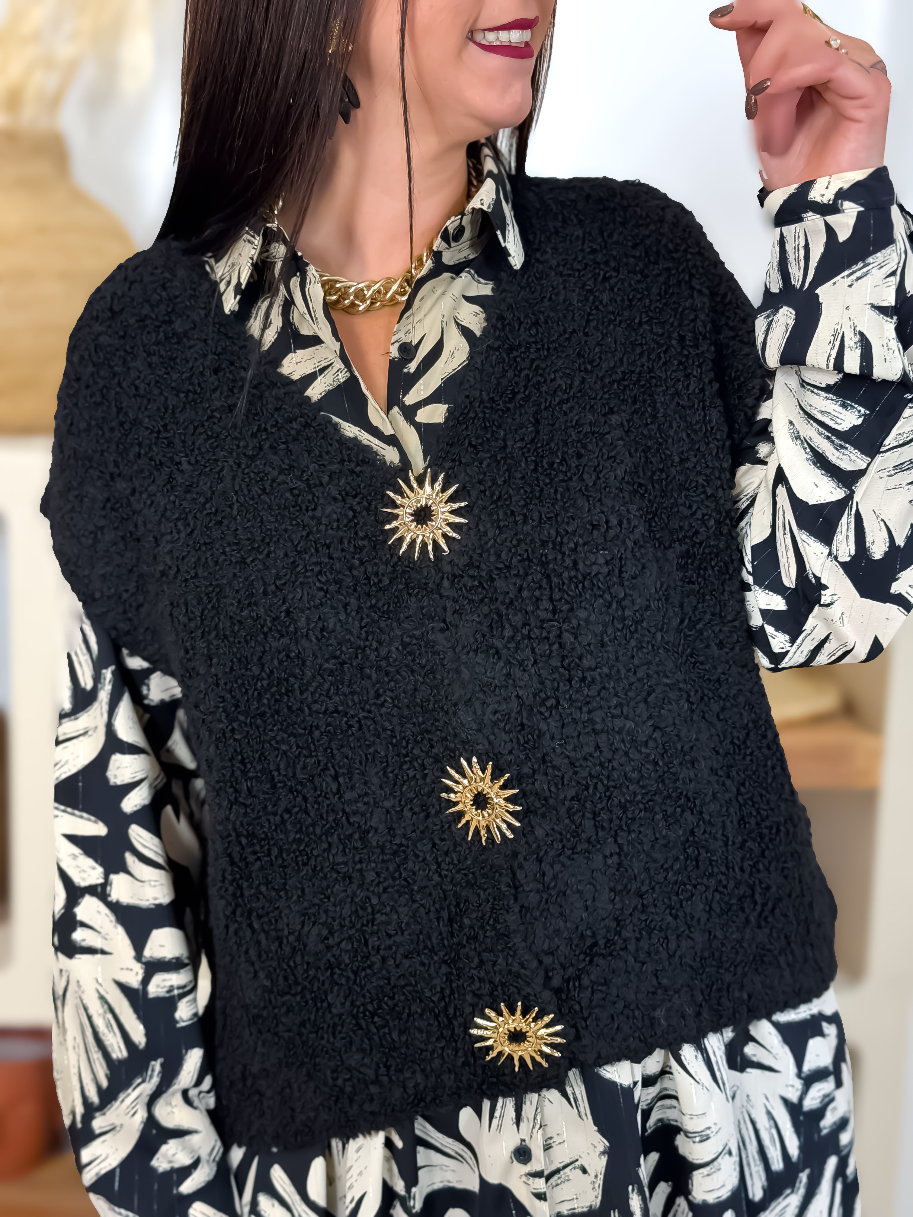 Gilet Sans Manches - Lindiana - Noir