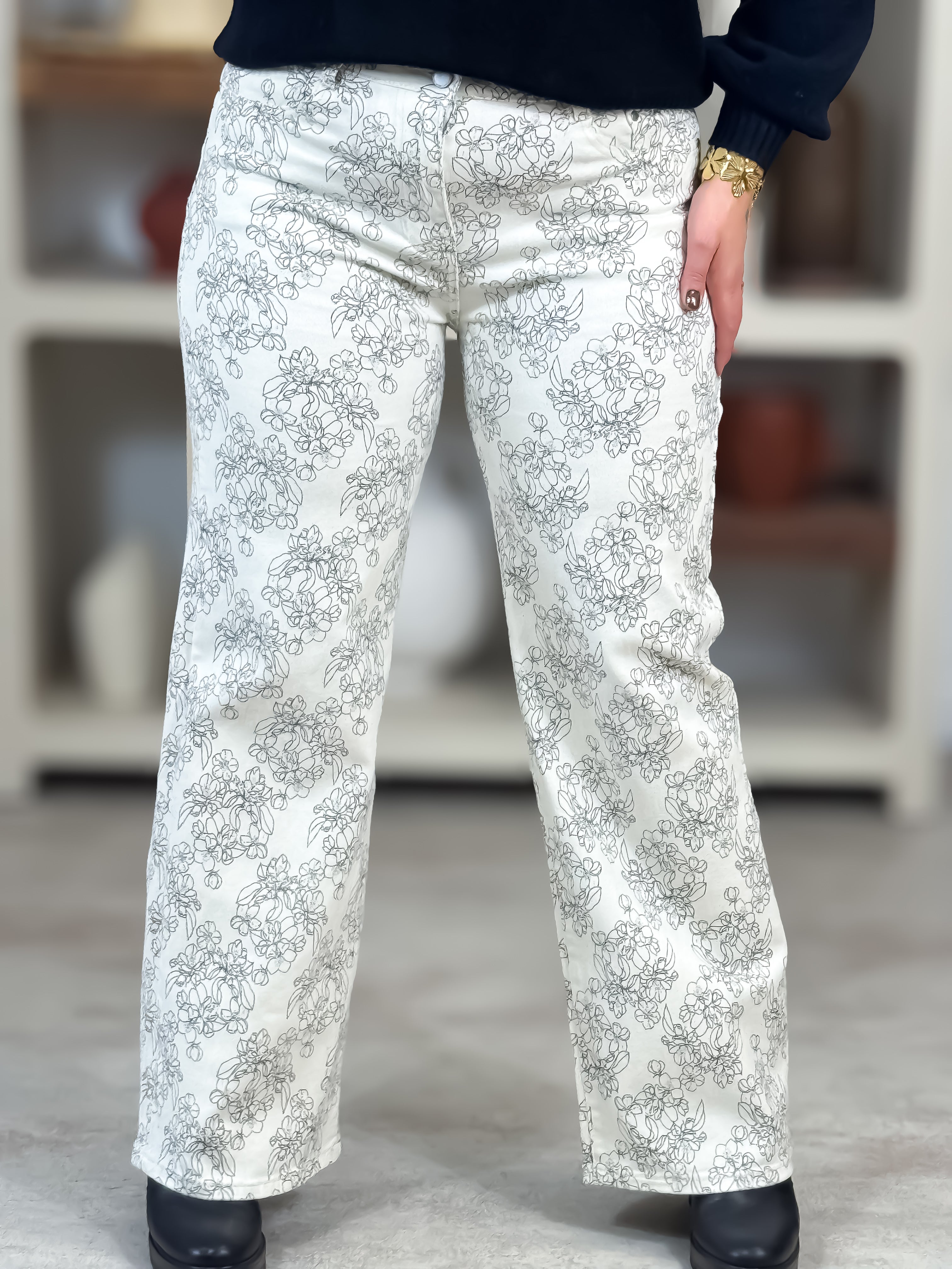 Jeans - Véronika - Blanc & Noir