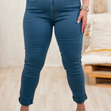 Jeans - Carla - Bleu canard