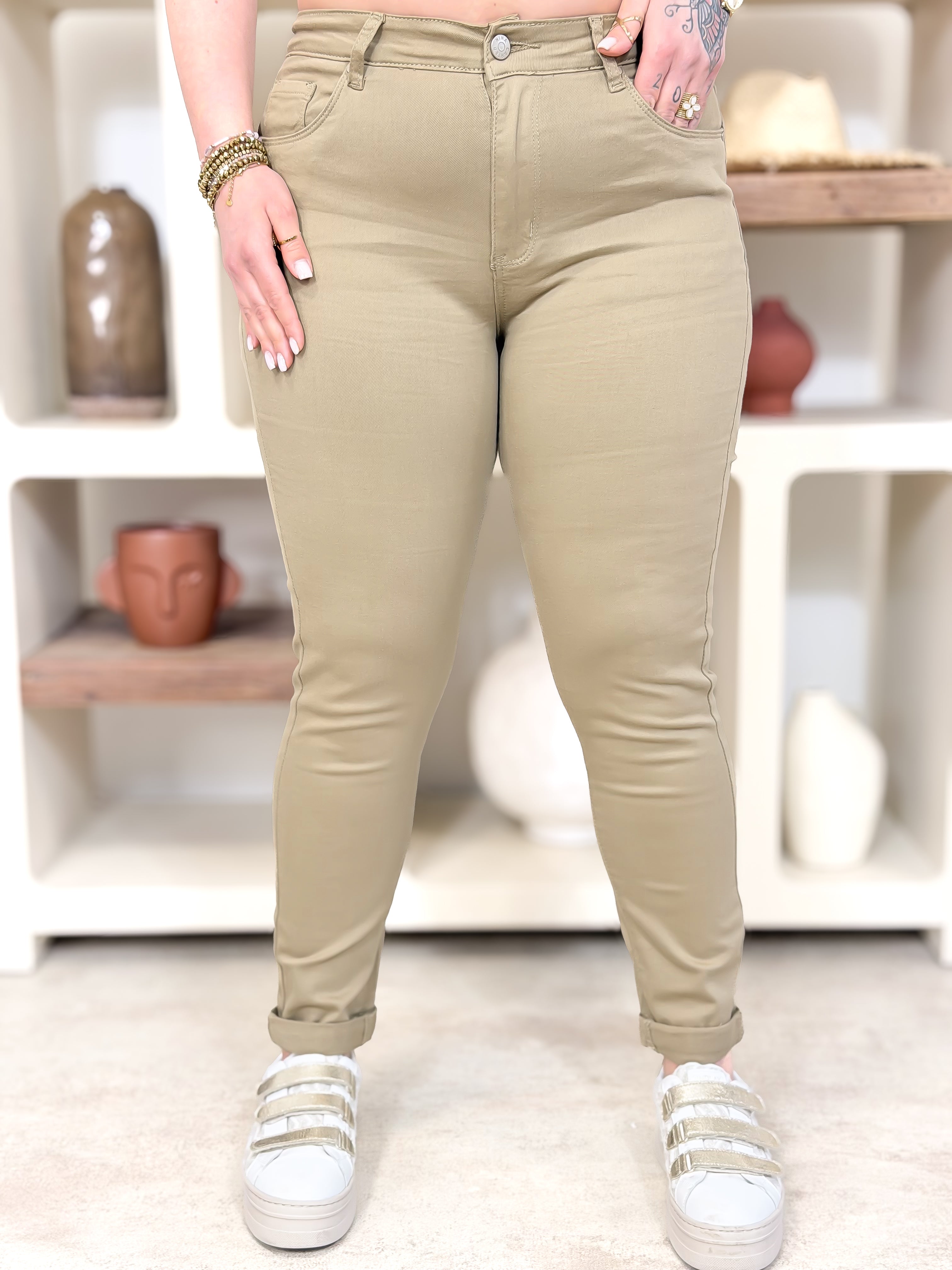 Jeans - Flavianna - Taupe