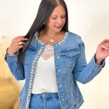 Veste en jeans - Anabella - Bleu