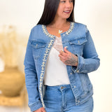 Veste en jeans - Anabella - Bleu