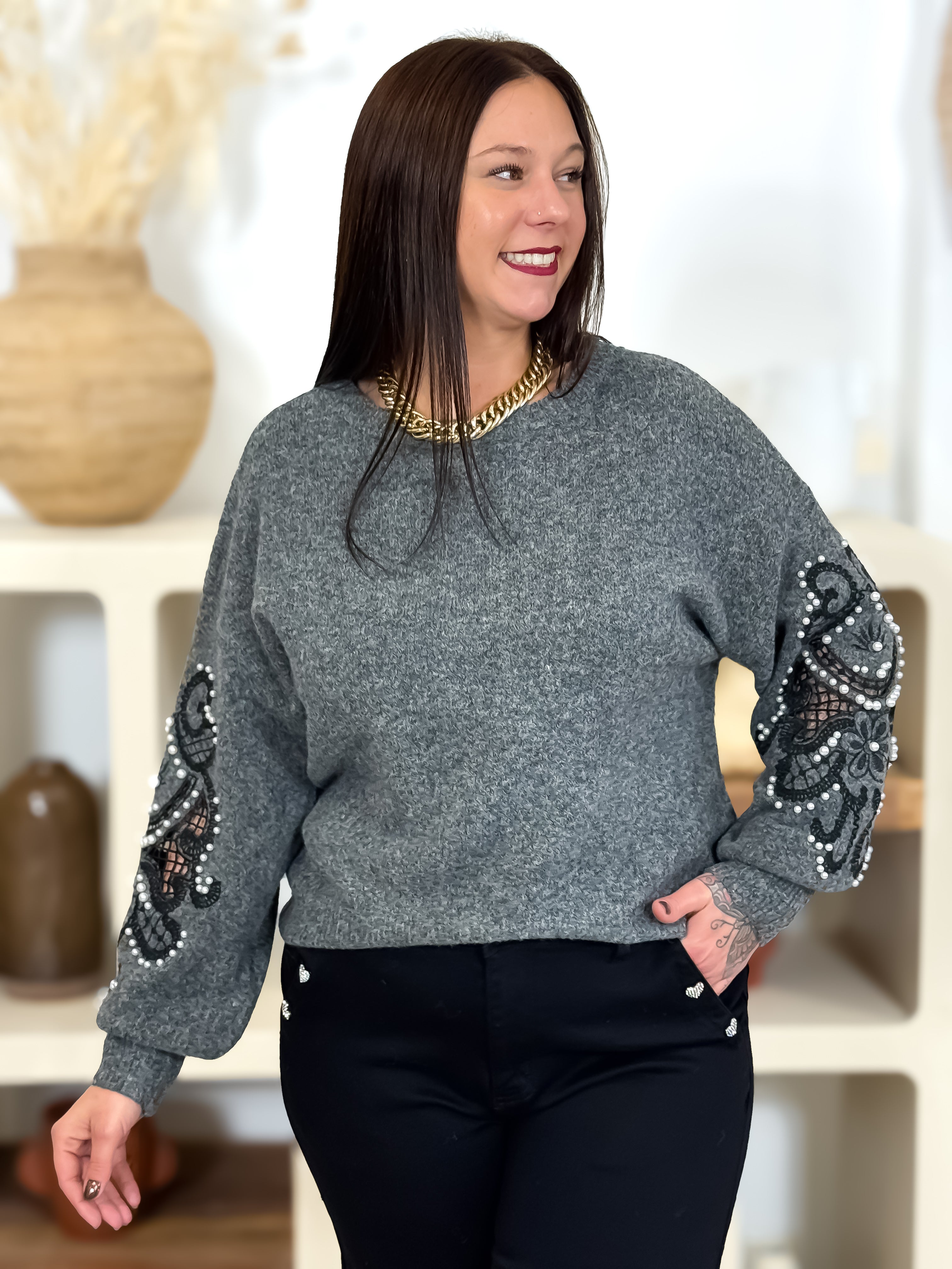 Pull - Clémentine - Gris