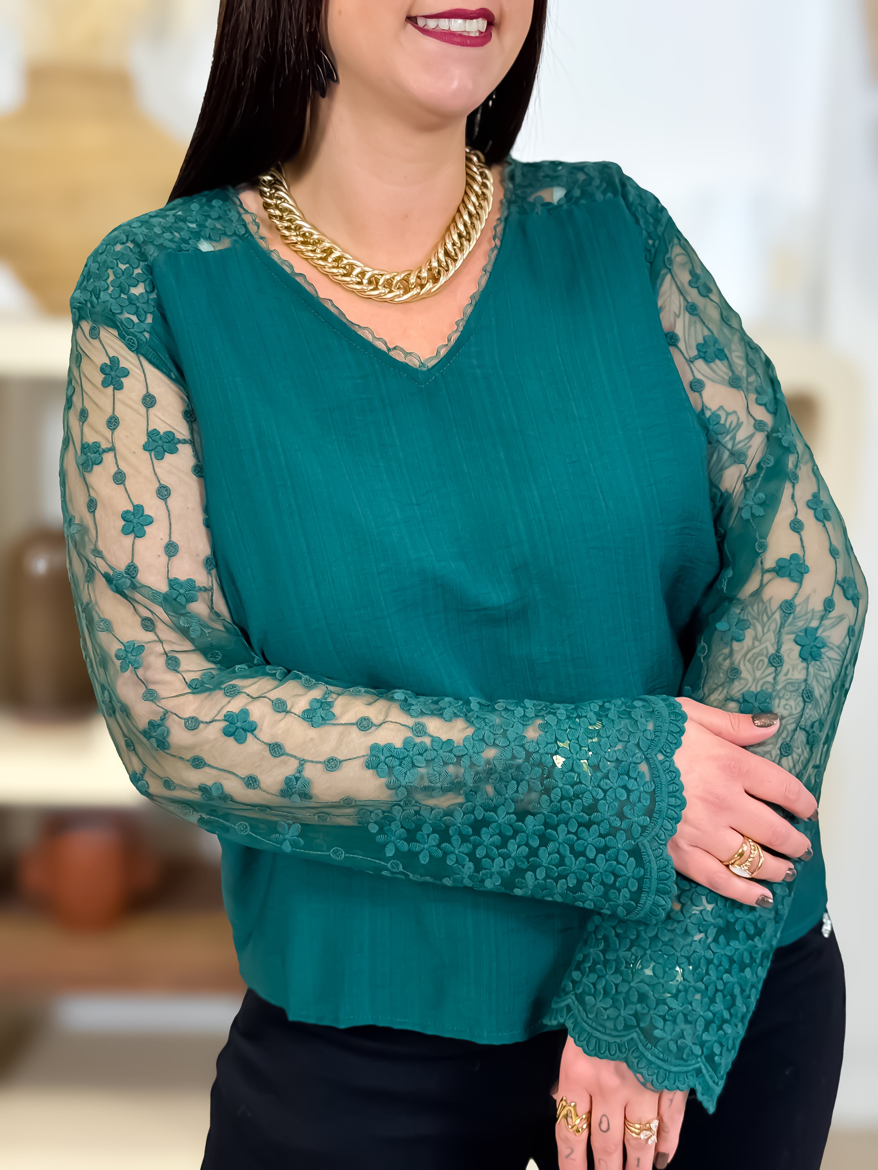 Blouse - Adriana - Vert