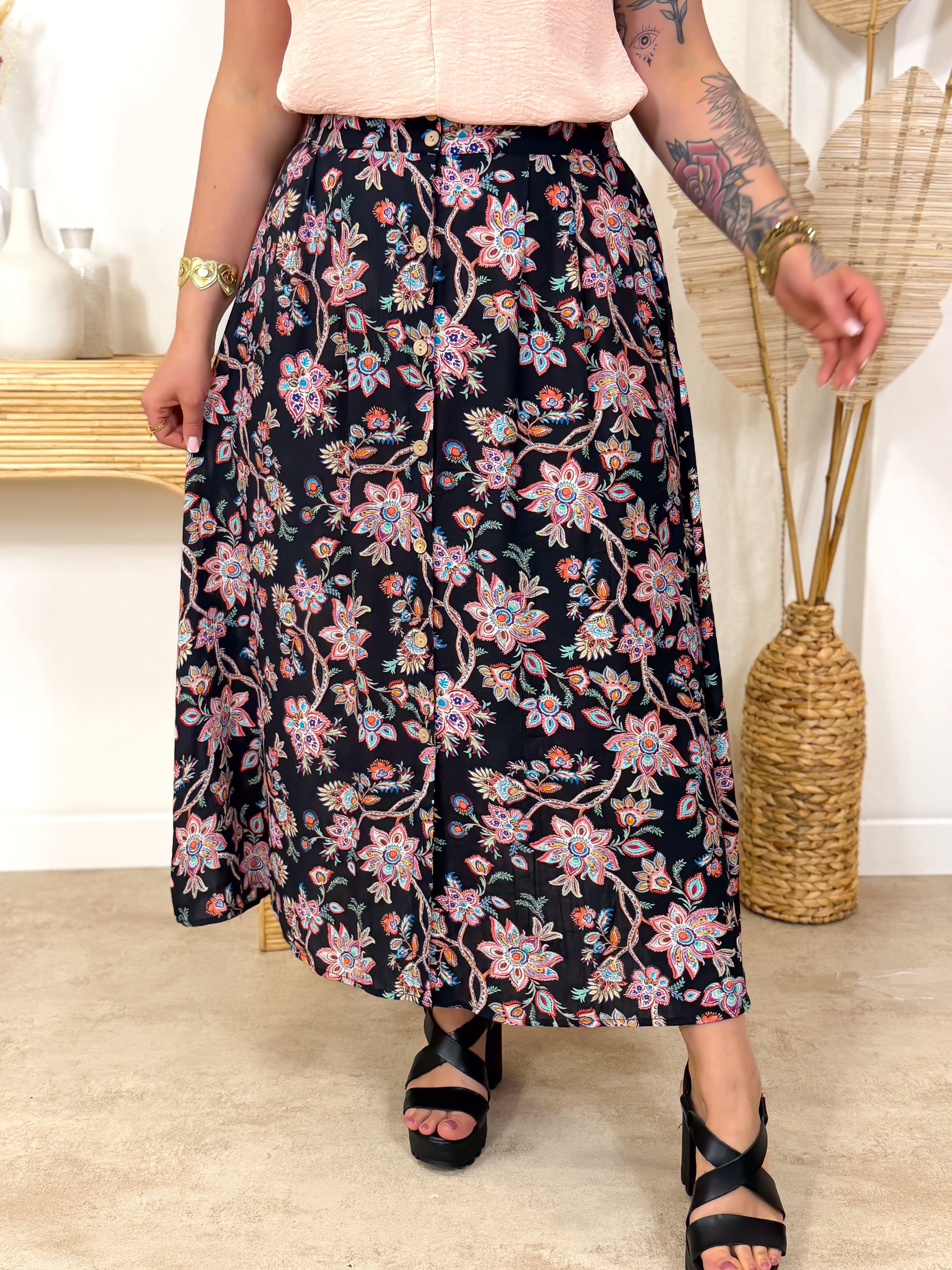 Jupe - Malou - Noir Multi